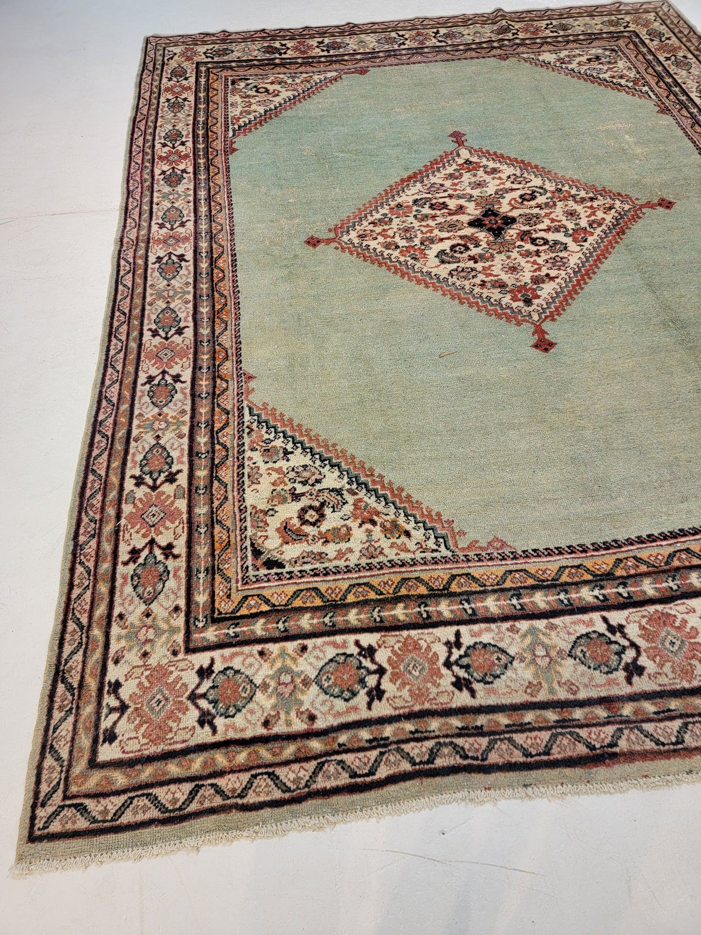 Hand-Knotted Wool Rug Meshkabad 8'8" x 11'8"