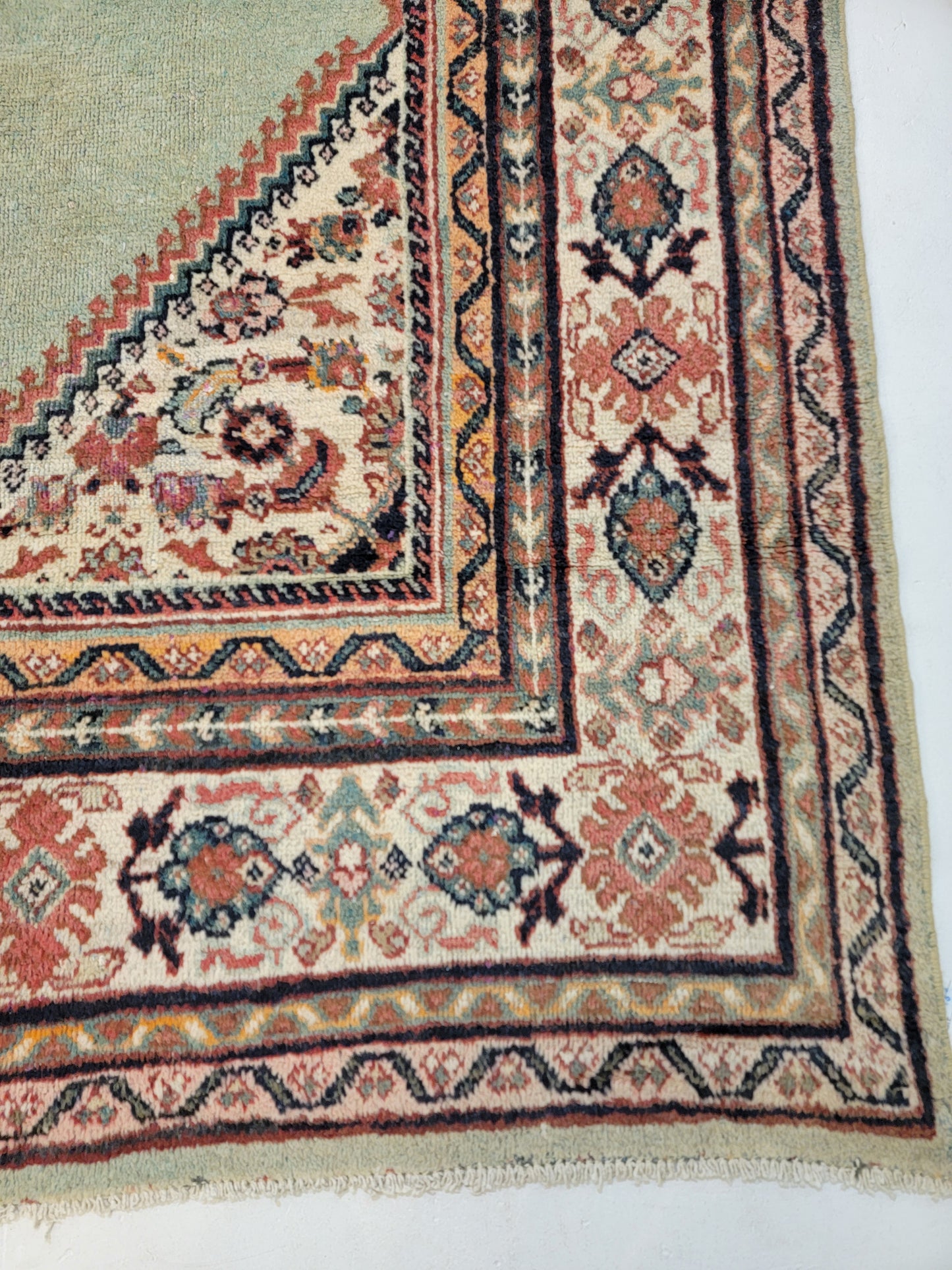 Hand-Knotted Wool Rug Meshkabad 8'8" x 11'8"