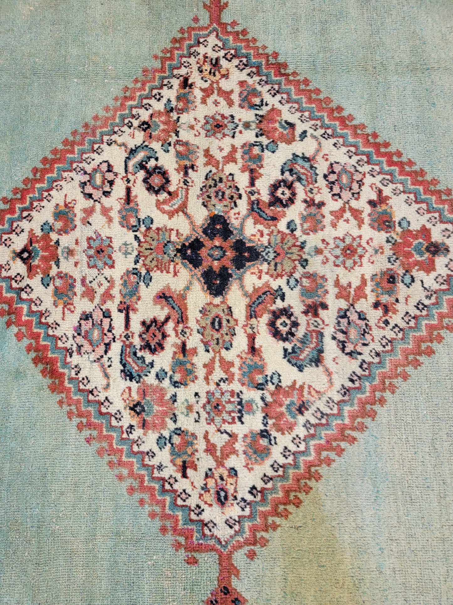 Hand-Knotted Wool Rug Meshkabad 8'8" x 11'8"