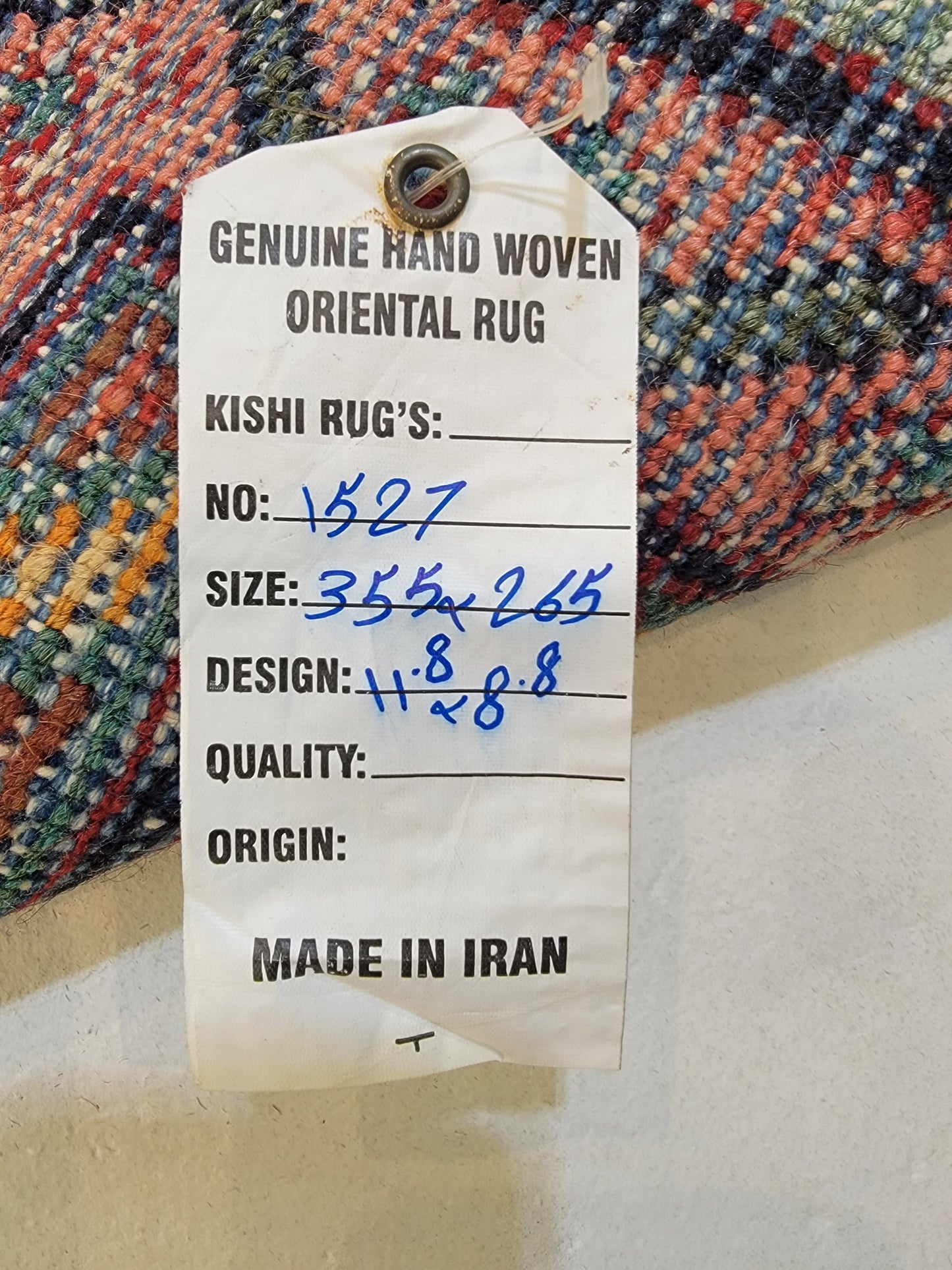 Hand-Knotted Wool Rug Meshkabad 8'8" x 11'8"