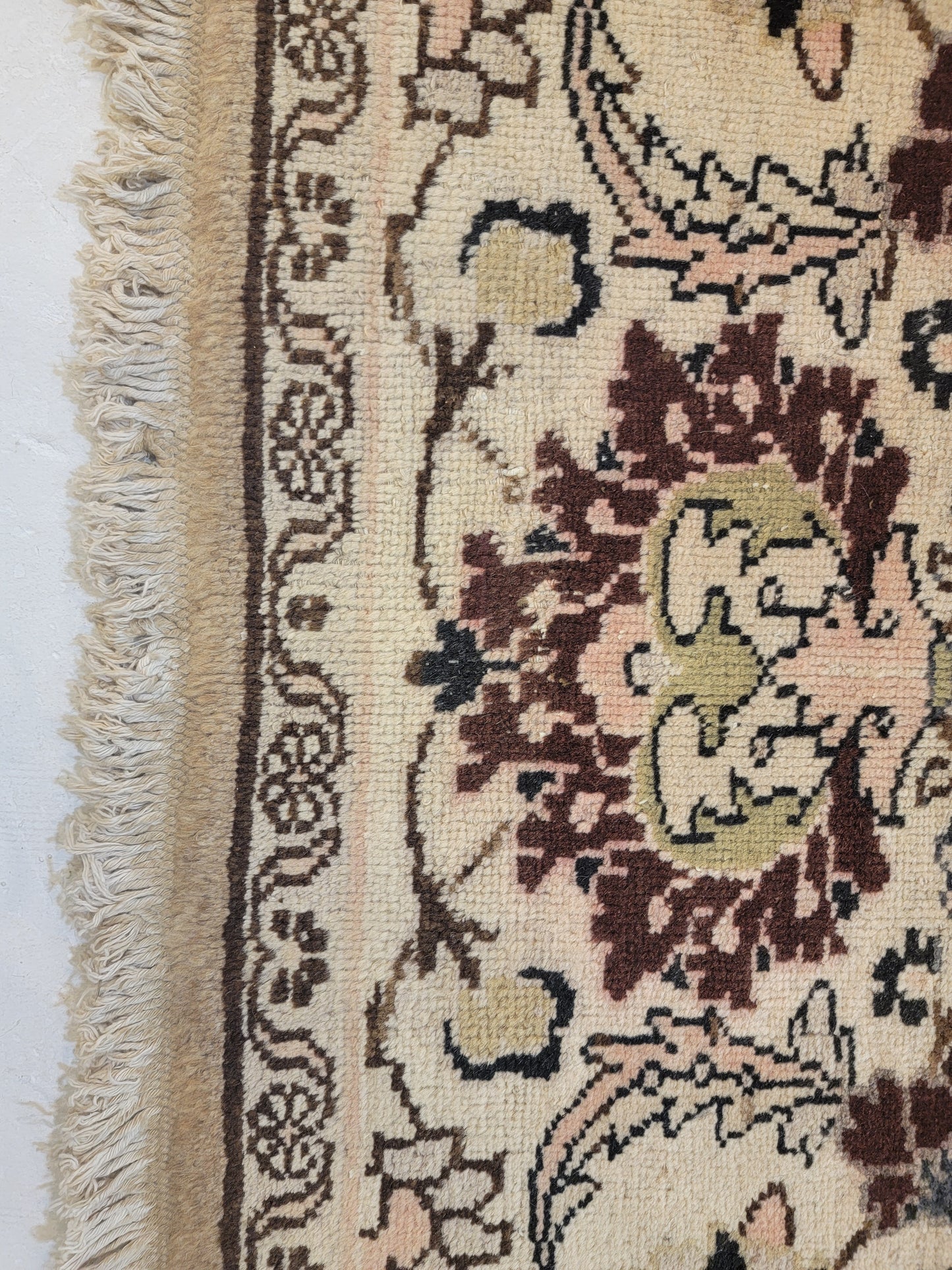 Hand-Knotted Wool Rug Semnan 9' x 12'3"