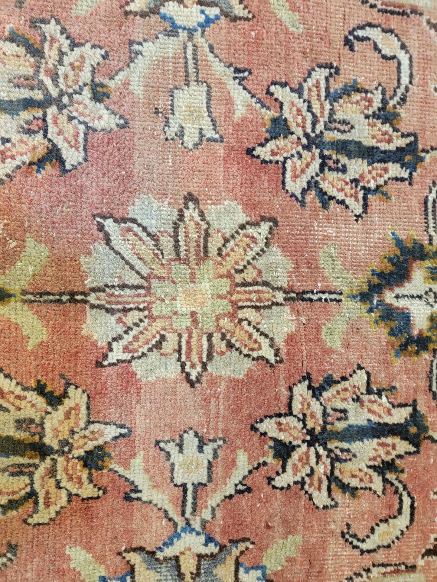 Antique Hand-Knotted Wool Rug Tabriz 9'10" x 13'4"