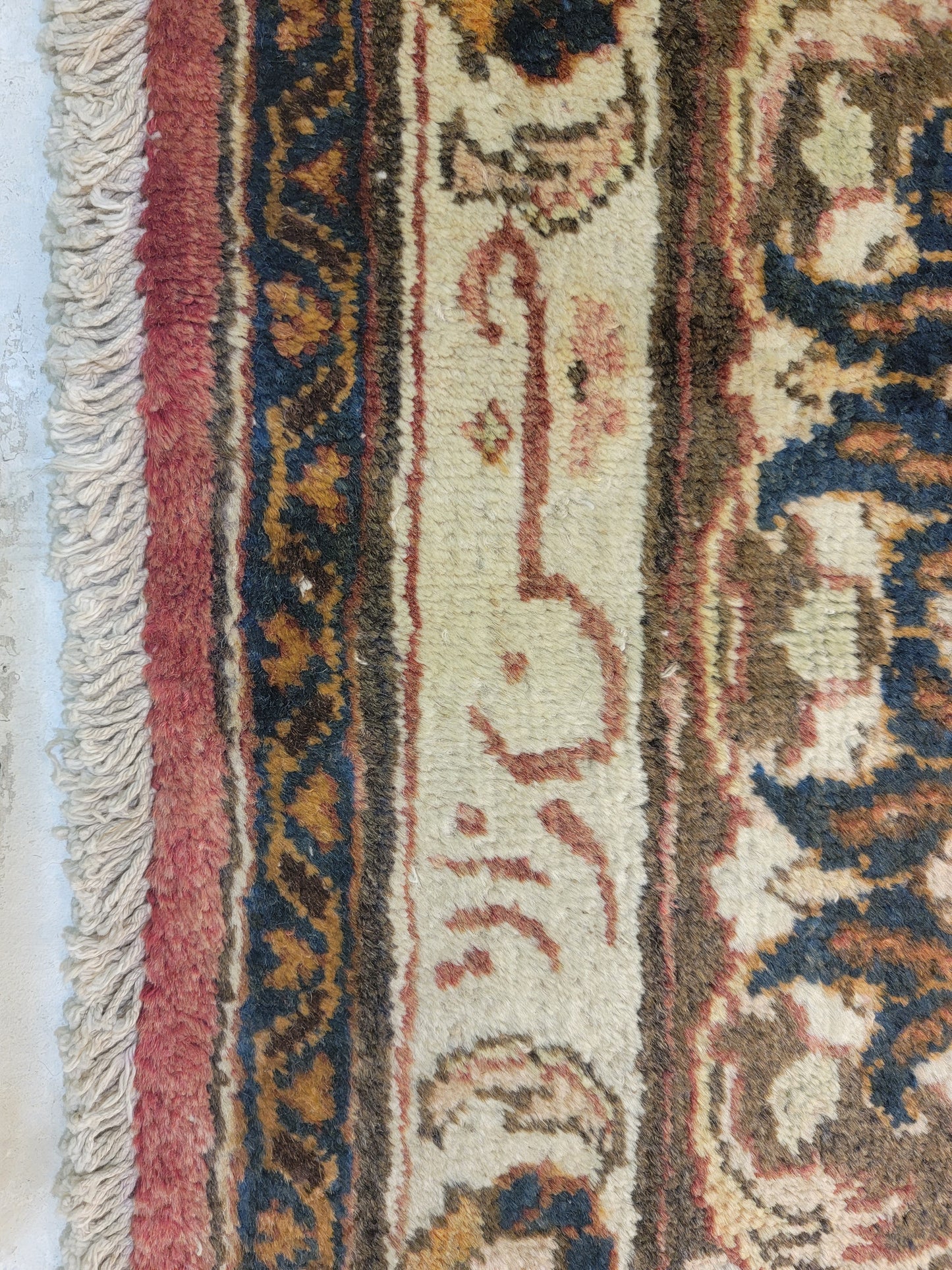 Antique Hand-Knotted Wool Rug Tabriz 9'10" x 13'4"