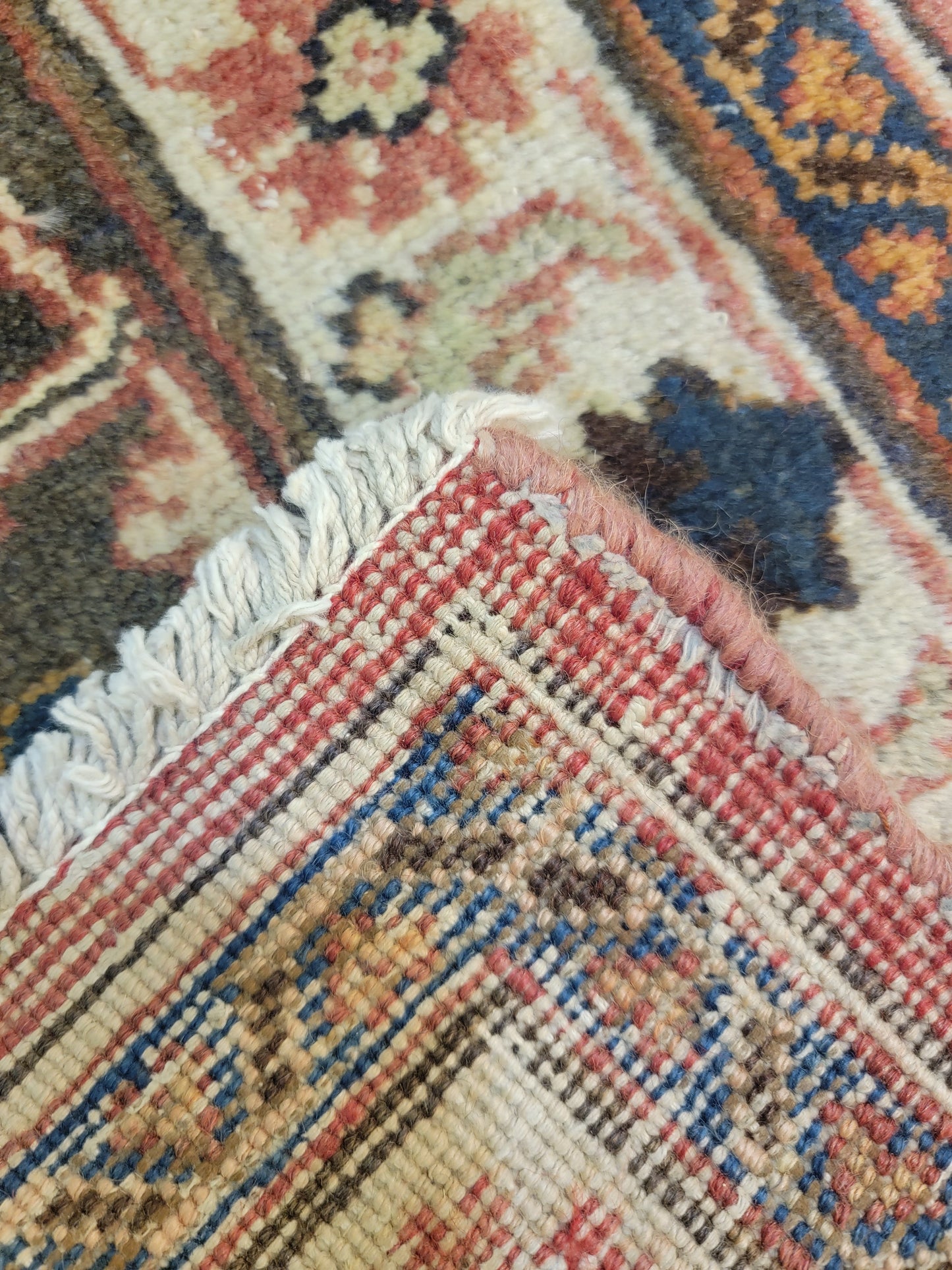 Antique Hand-Knotted Wool Rug Tabriz 9'10" x 13'4"