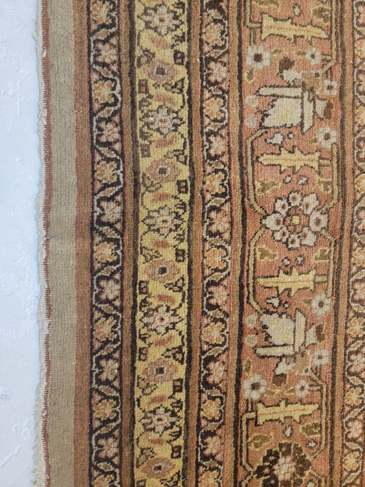 Antique Hand-Knotted Wool Rug Haji Jalili 10'4" x 14'3"