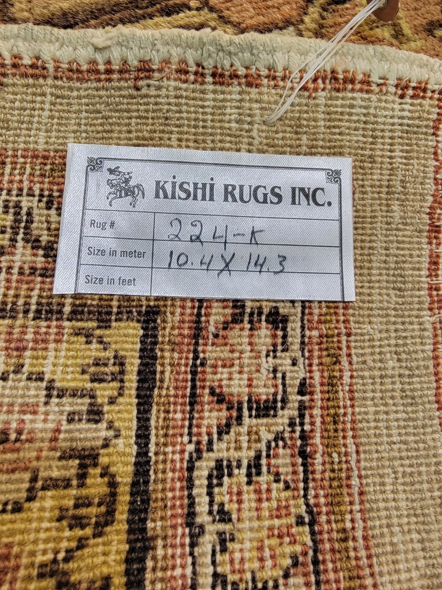Antique Hand-Knotted Wool Rug Haji Jalili 10'4" x 14'3"