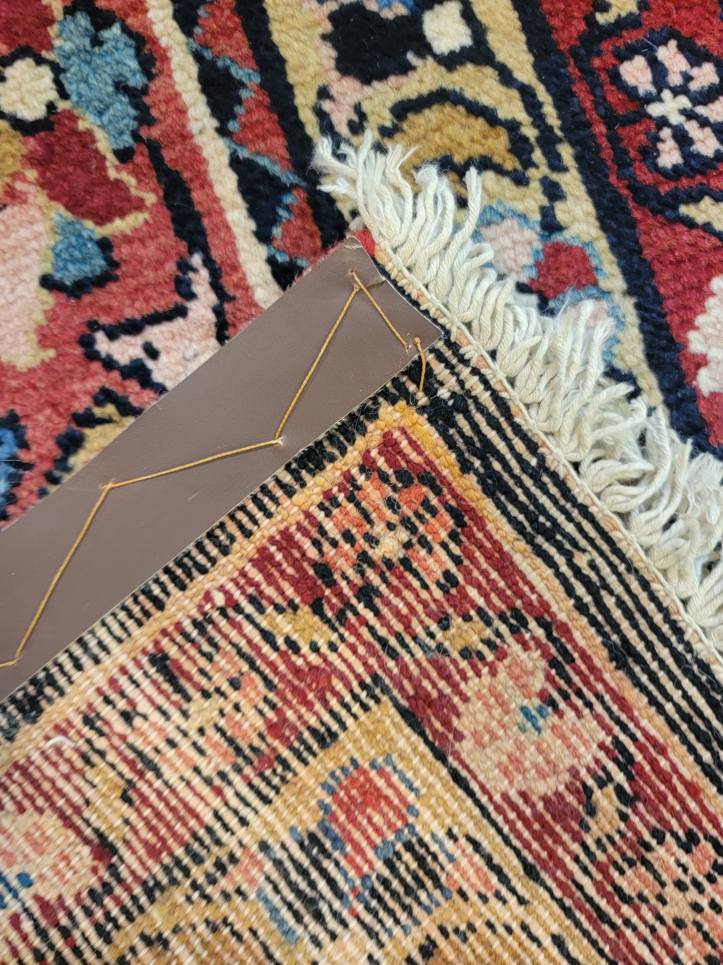 Antique Hand-Knotted Wool Rug Hamedan Nanaj 10'10" x 13'9"