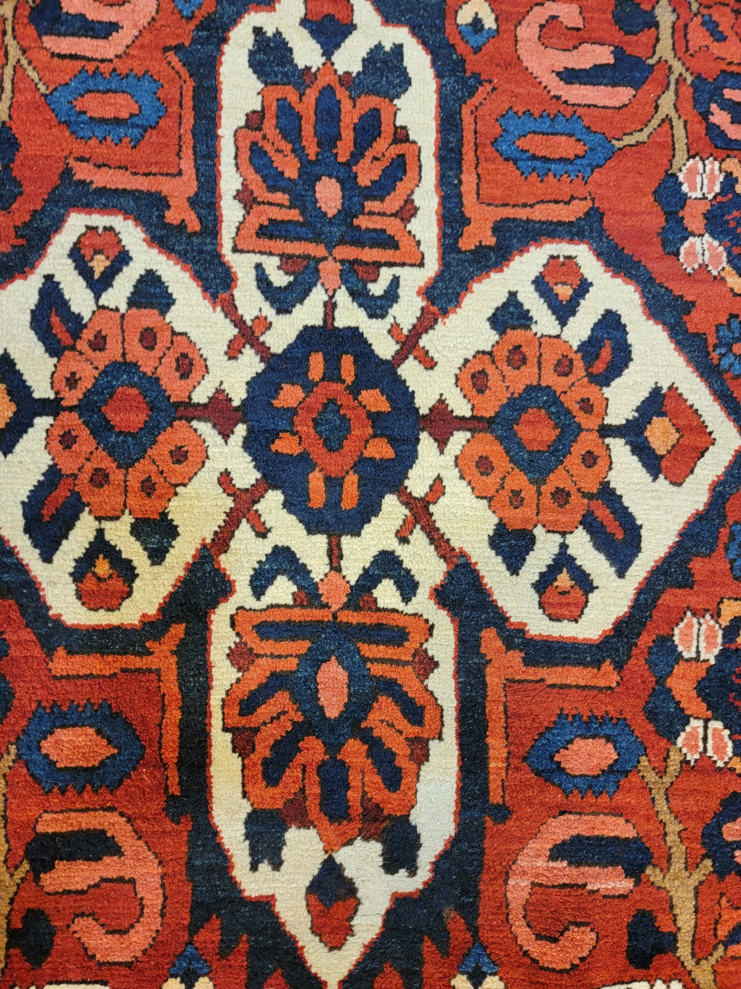Antique Hand-Knotted Wool Rug Bakhtiari 10'4" x 13'8"