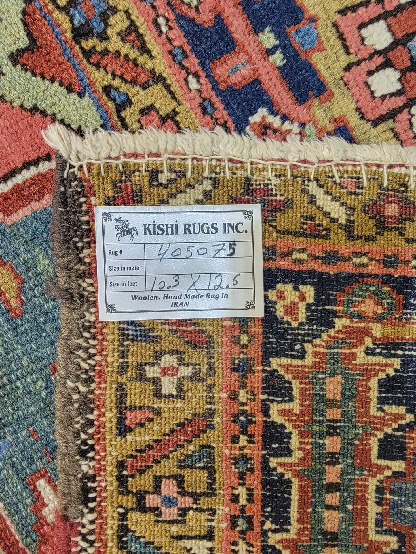 Antique Hand-Knotted Wool Area Rug Heriz Karajeh 10'3" x 12'6"