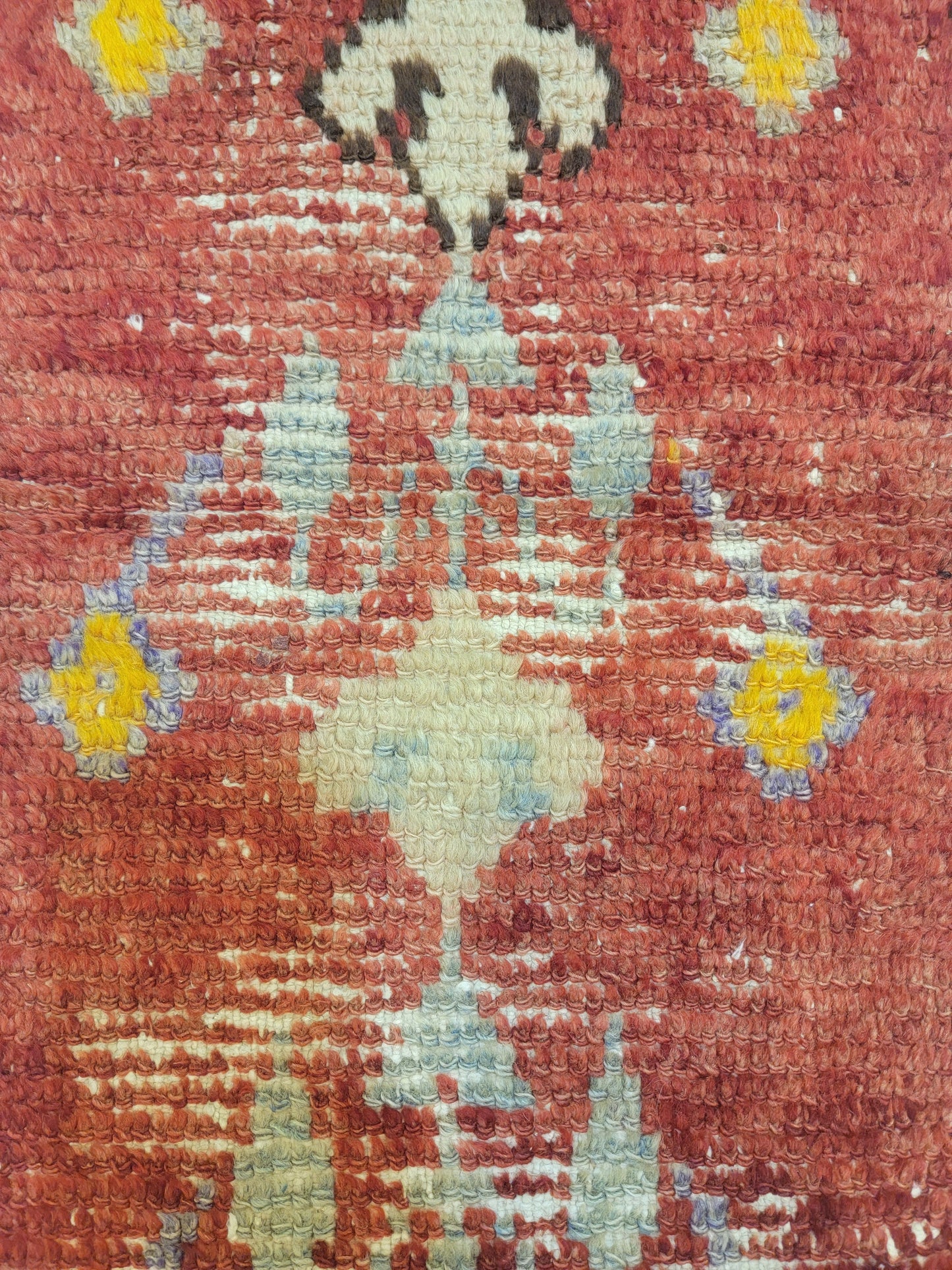 Hand-Knotted Wool Runner Turkish Oushak 1'8" x 5'6"
