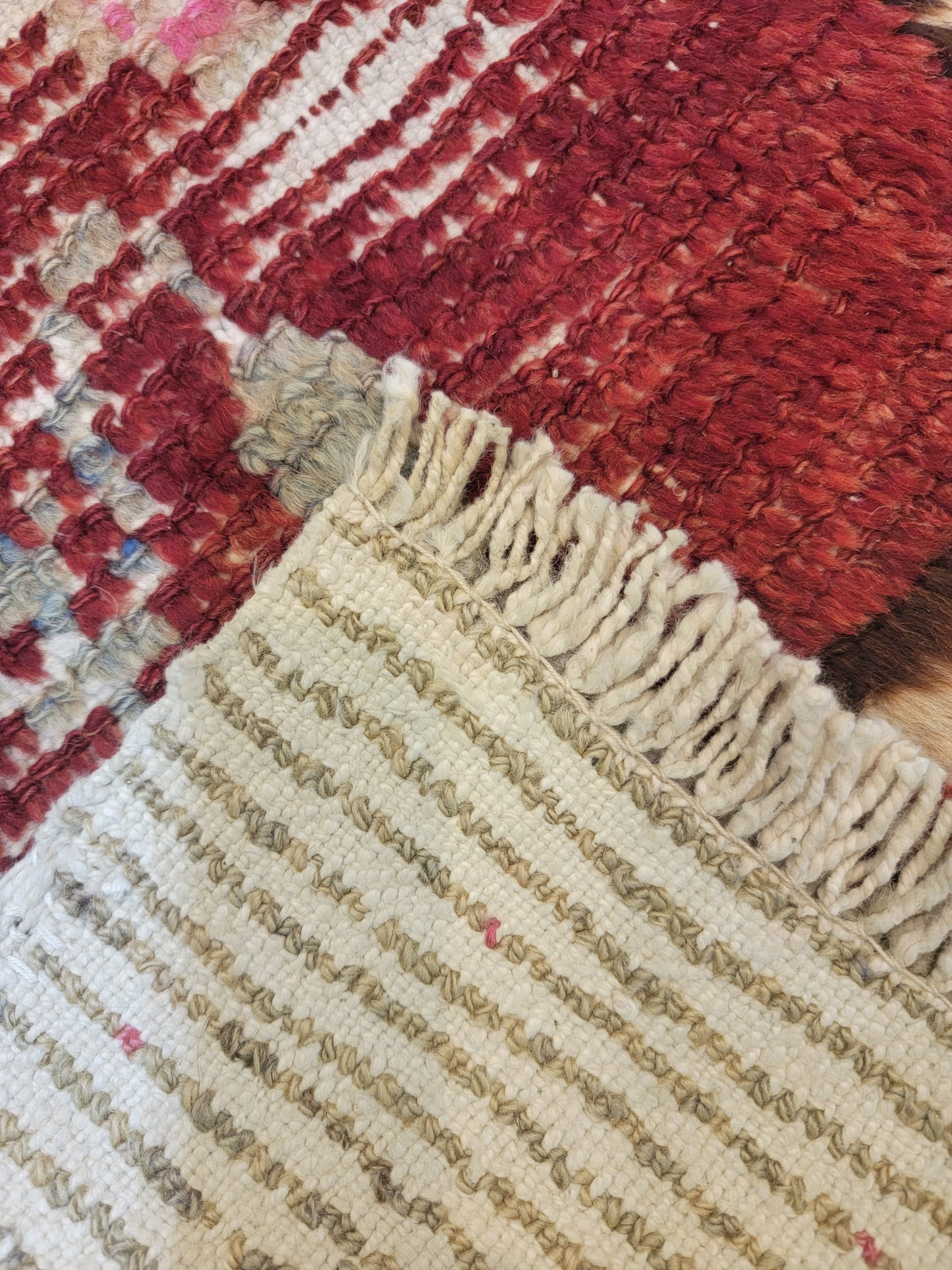 Hand-Knotted Wool Runner Turkish Oushak 1'8" x 5'6"
