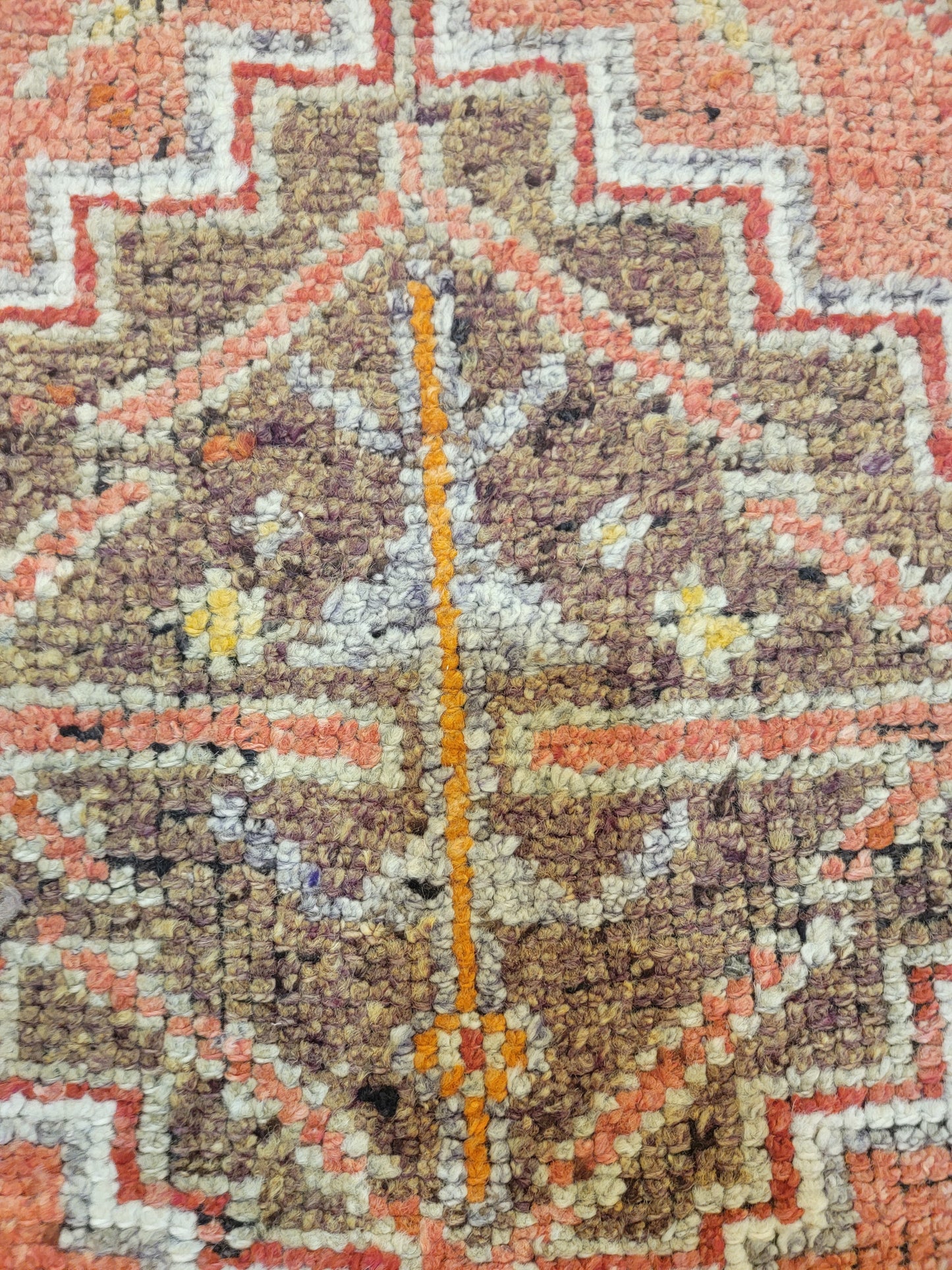 Hand-Knotted Wool Runner Turkish Oushak 3'2" x 9'6"