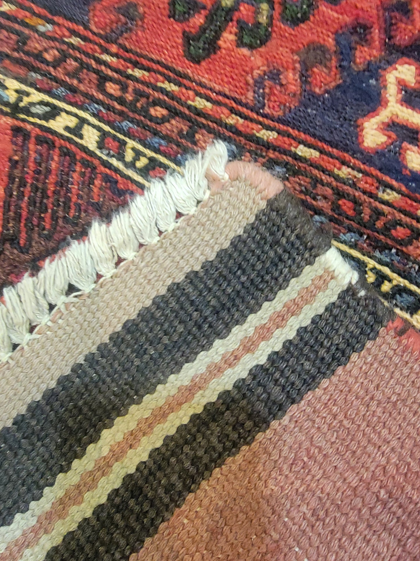 Hand-Knotted Wool Runner Turkish Oushak 1'9" x 5'8"