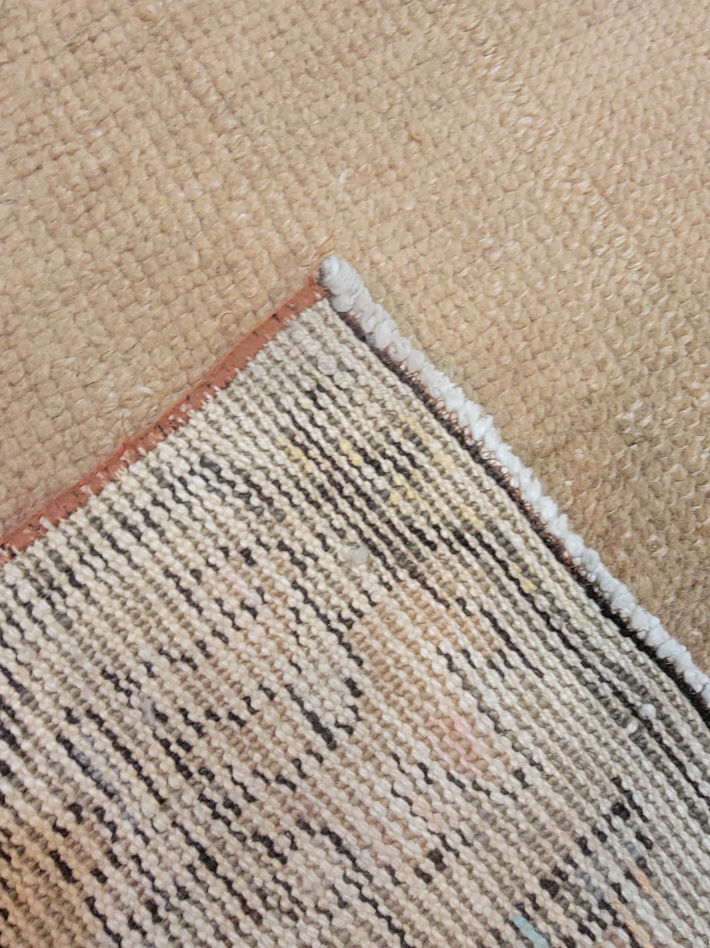 Hand-Knotted Wool Runner Turkish Oushak 2'11" x 6'6"