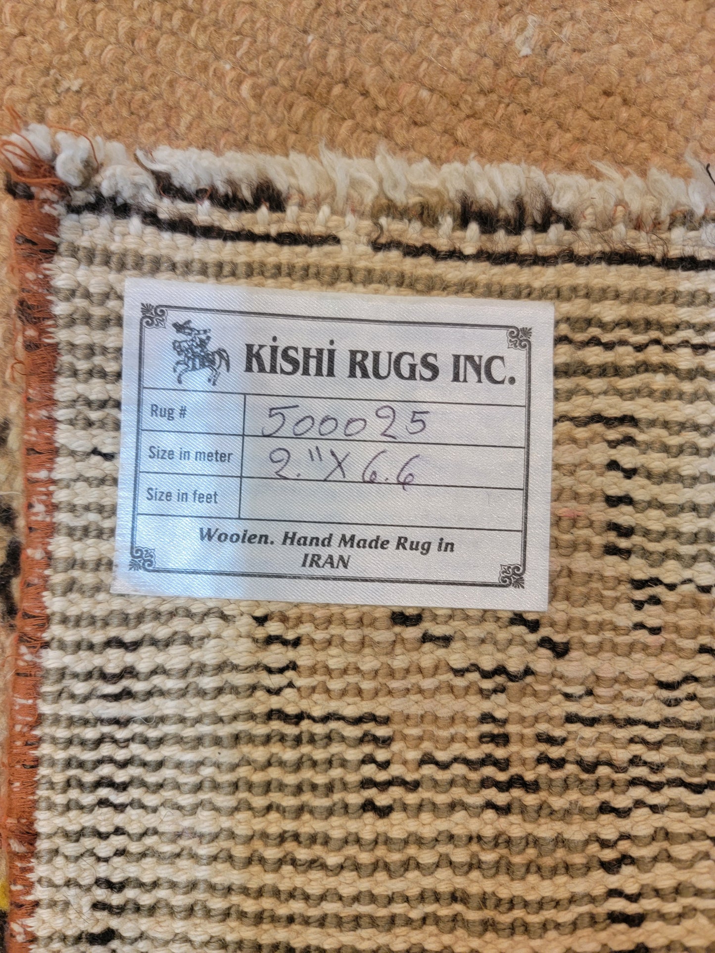 Hand-Knotted Wool Runner Turkish Oushak 2'11" x 6'6"