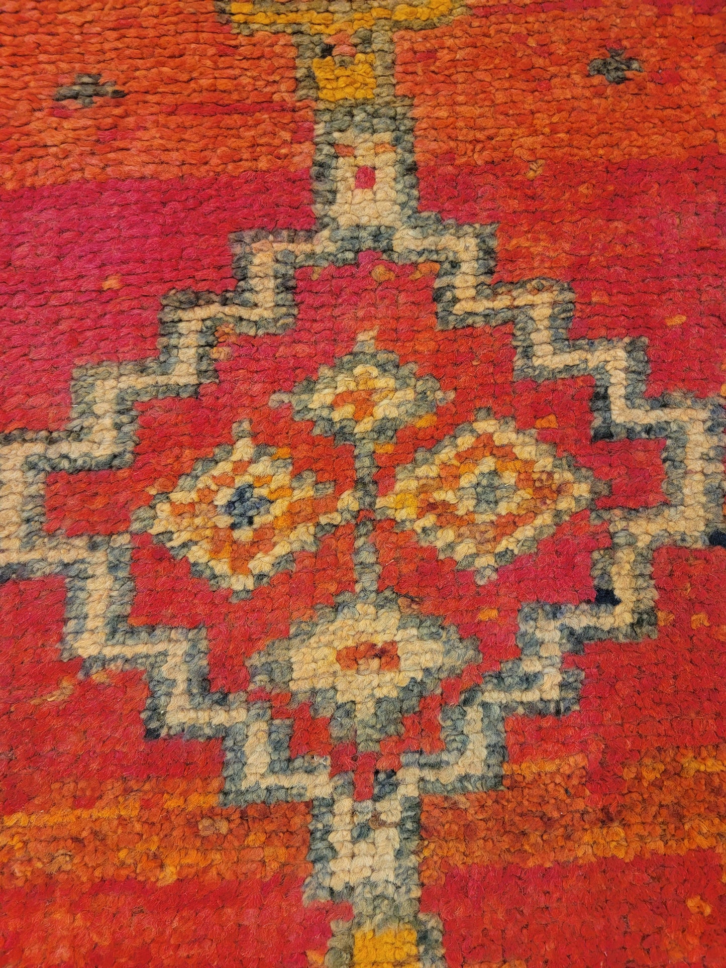Hand-Knotted Wool Runner Turkish Oushak 2'8" x 8'3"