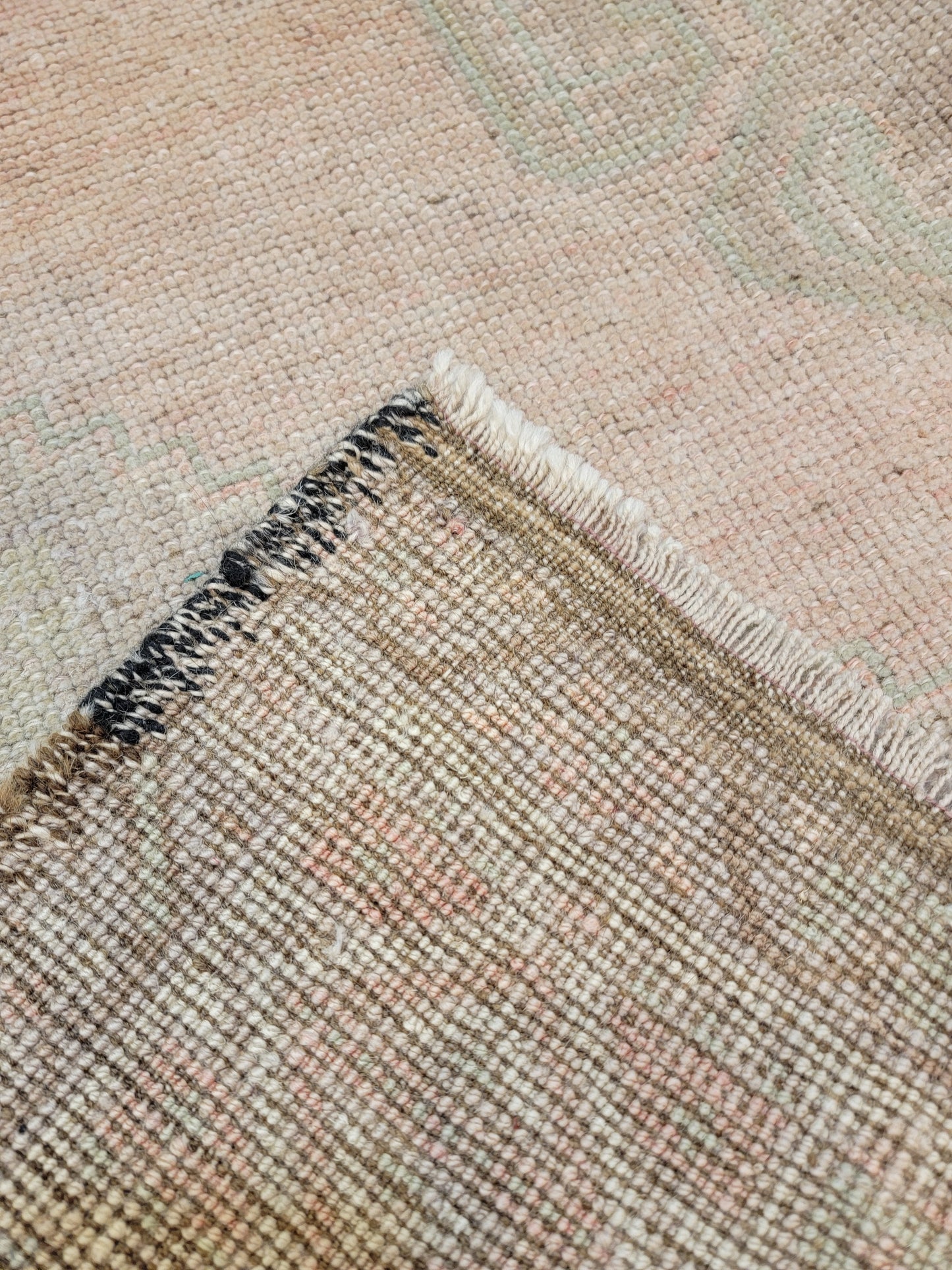 Hand-Knotted Wool Area Rug Turkish Oushak 4'7" x 7'4"