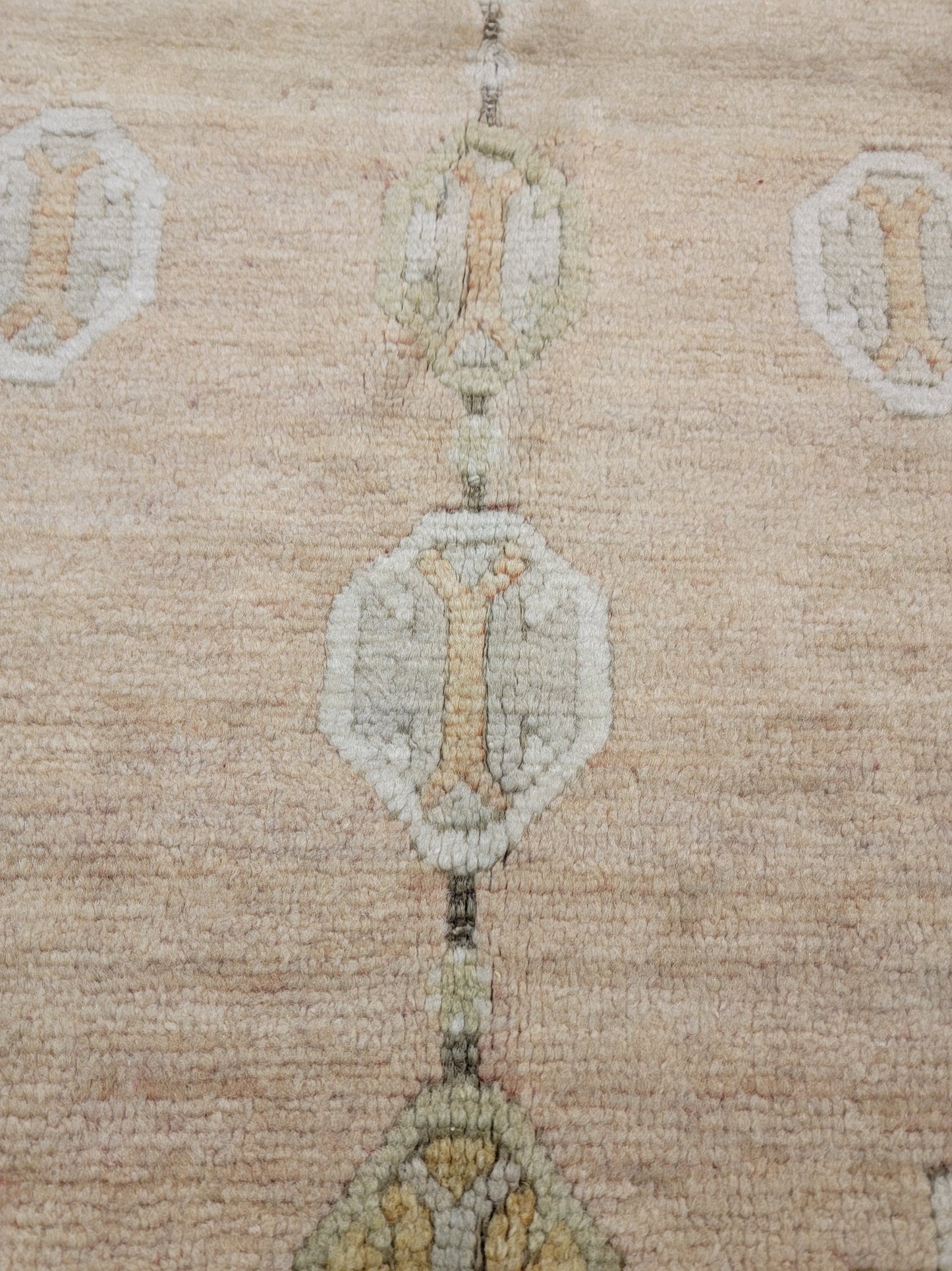 Hand-Knotted Wool Area Rug Turkish Oushak 3'1" x 5'