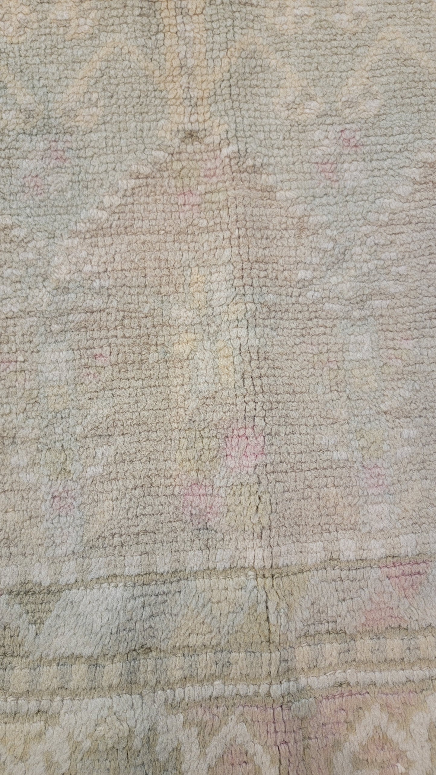 Hand-Knotted Wool Area Rug Turkish Oushak 2'10" x 5'2"