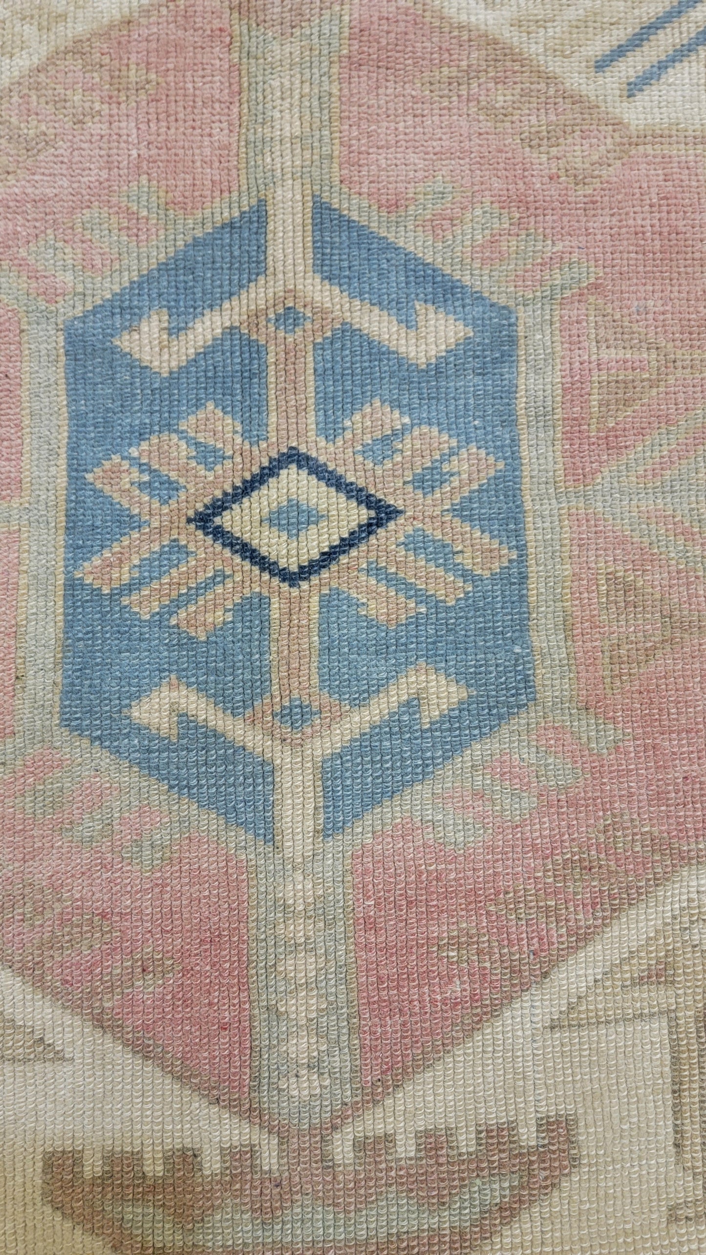 Hand-Knotted Wool Area Rug Turkish Oushak 3'2" x 5'4"