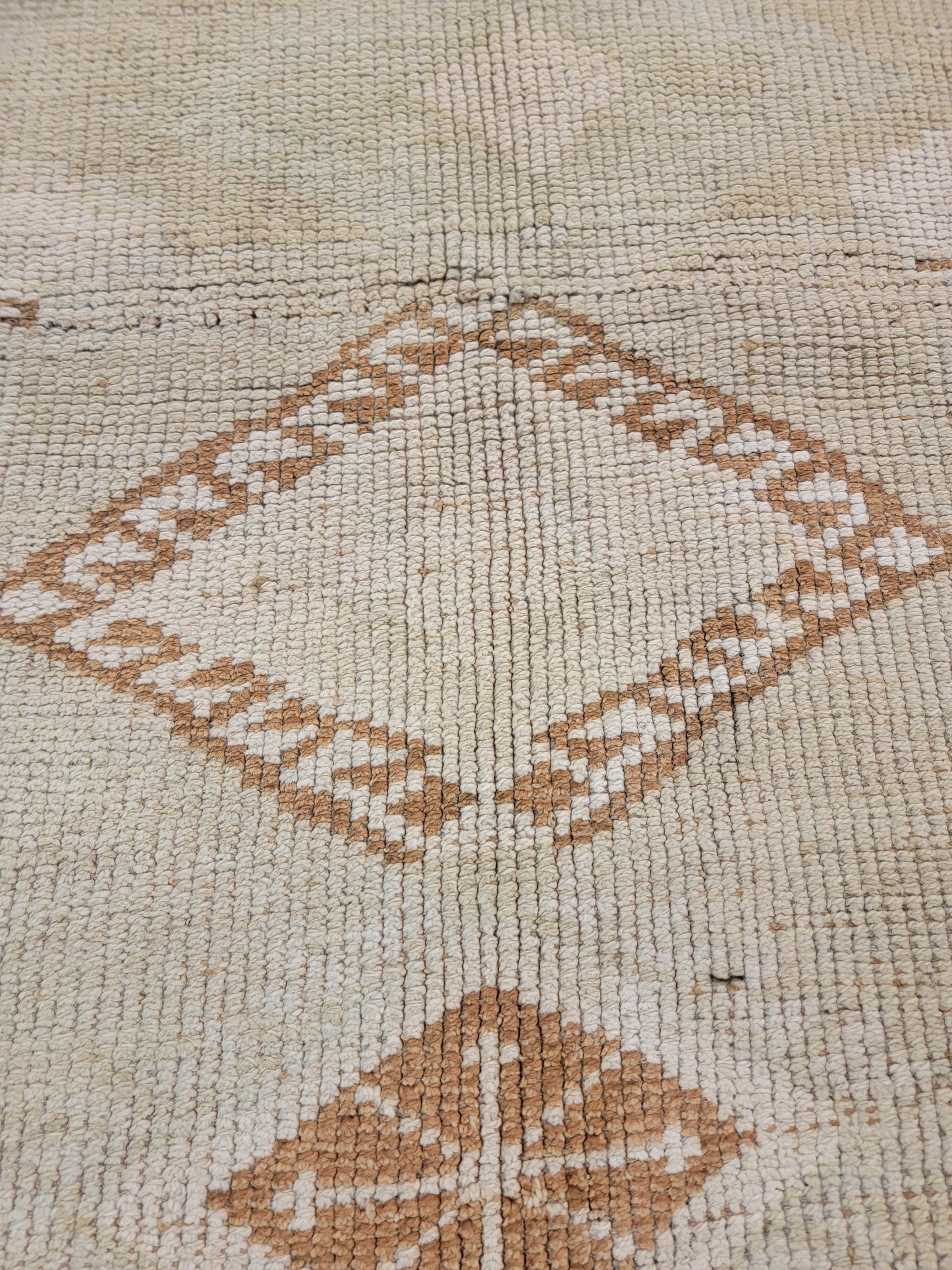 Hand-Knotted Wool Area Rug Turkish Oushak 3'4" x 6'