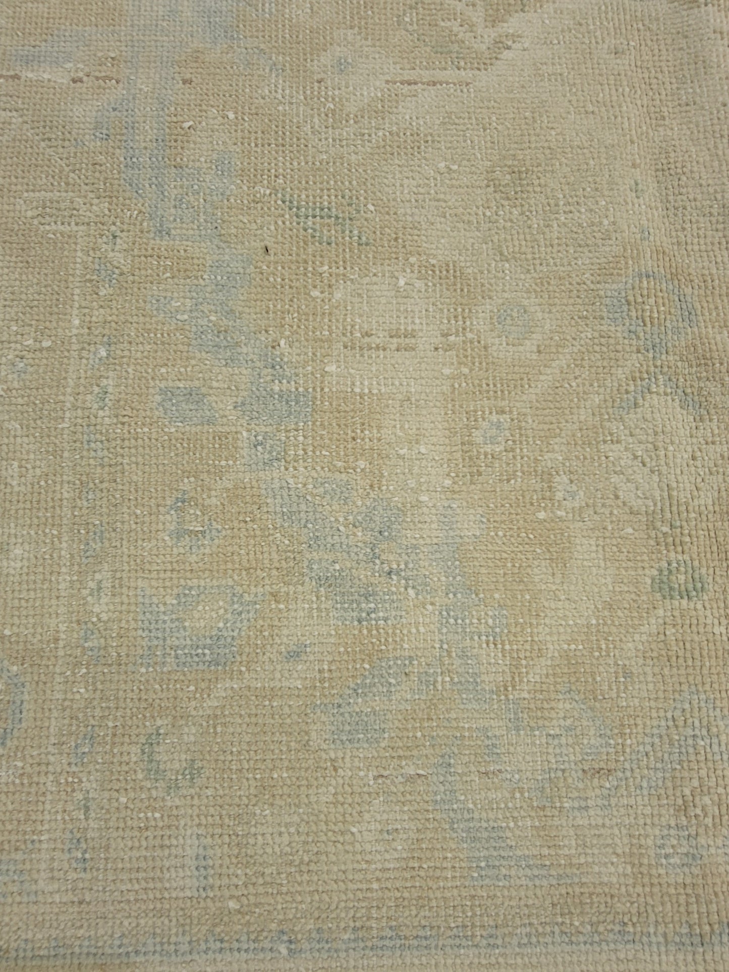 Hand-Knotted Wool Area Rug Turkish Oushak 4'2" x 6'5"