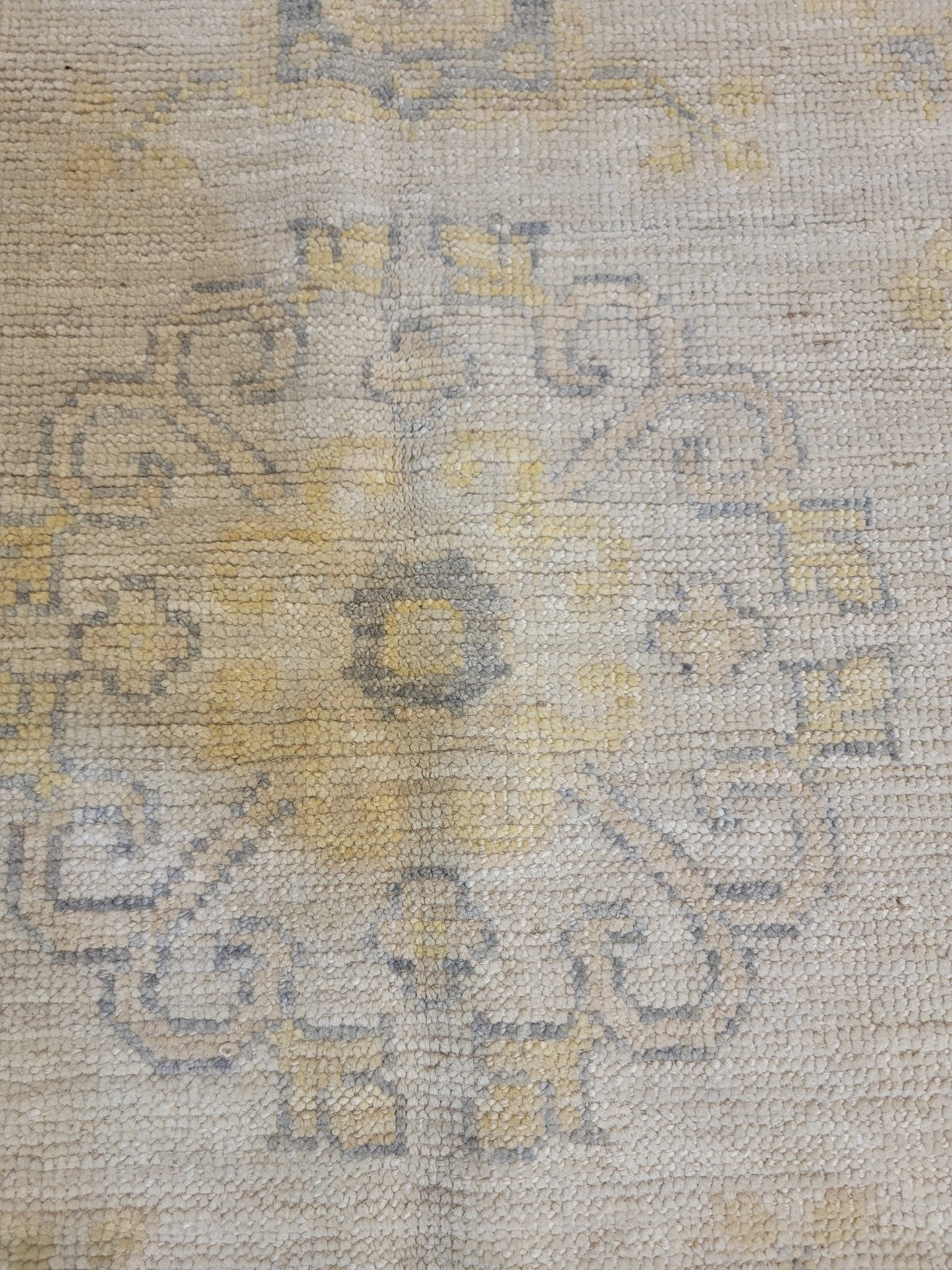 Hand-Knotted Wool Area Rug Turkish Oushak 4' x 6'