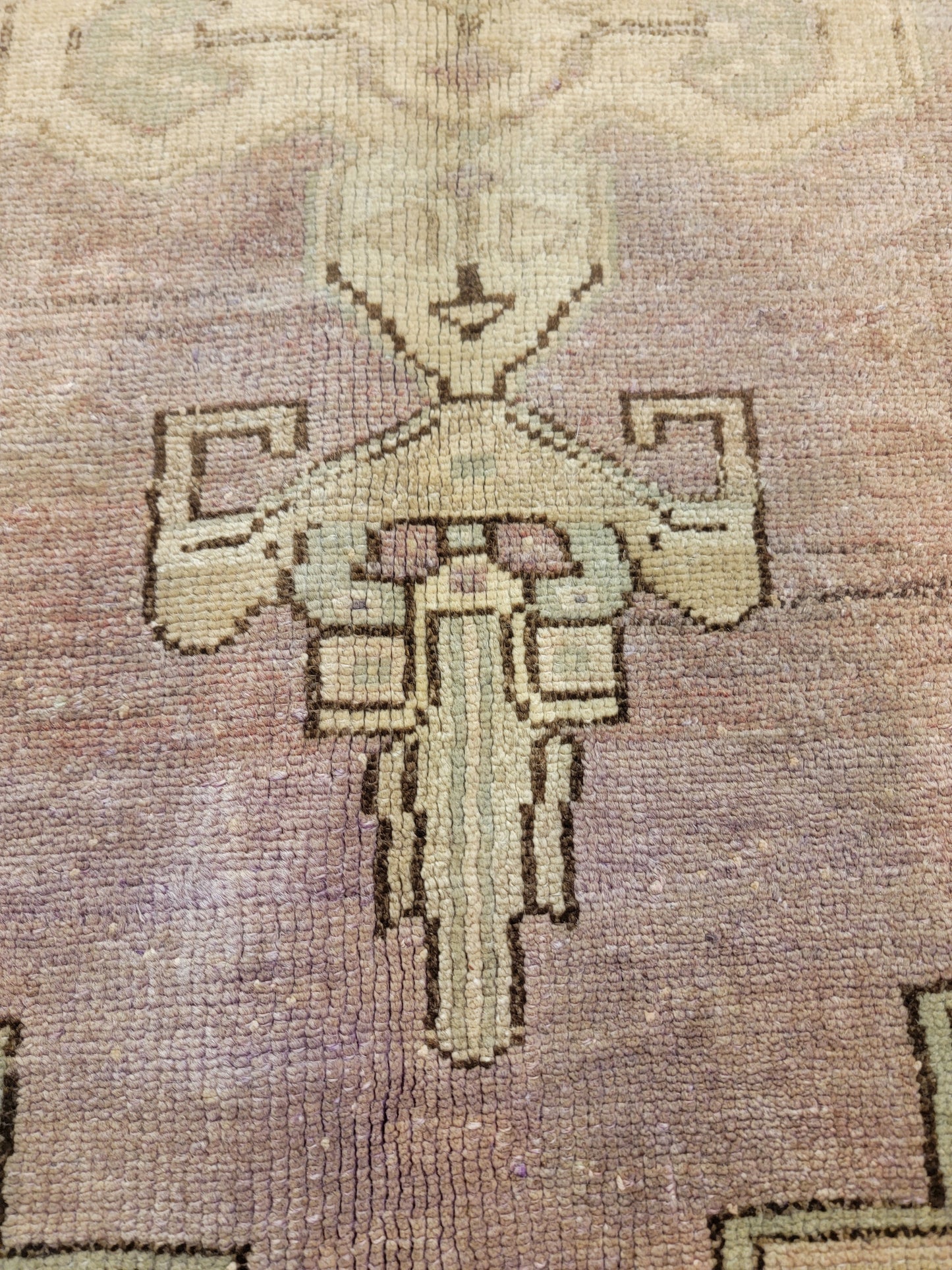 Hand-Knotted Wool Area Rug Turkish Oushak 4' x 7'6"