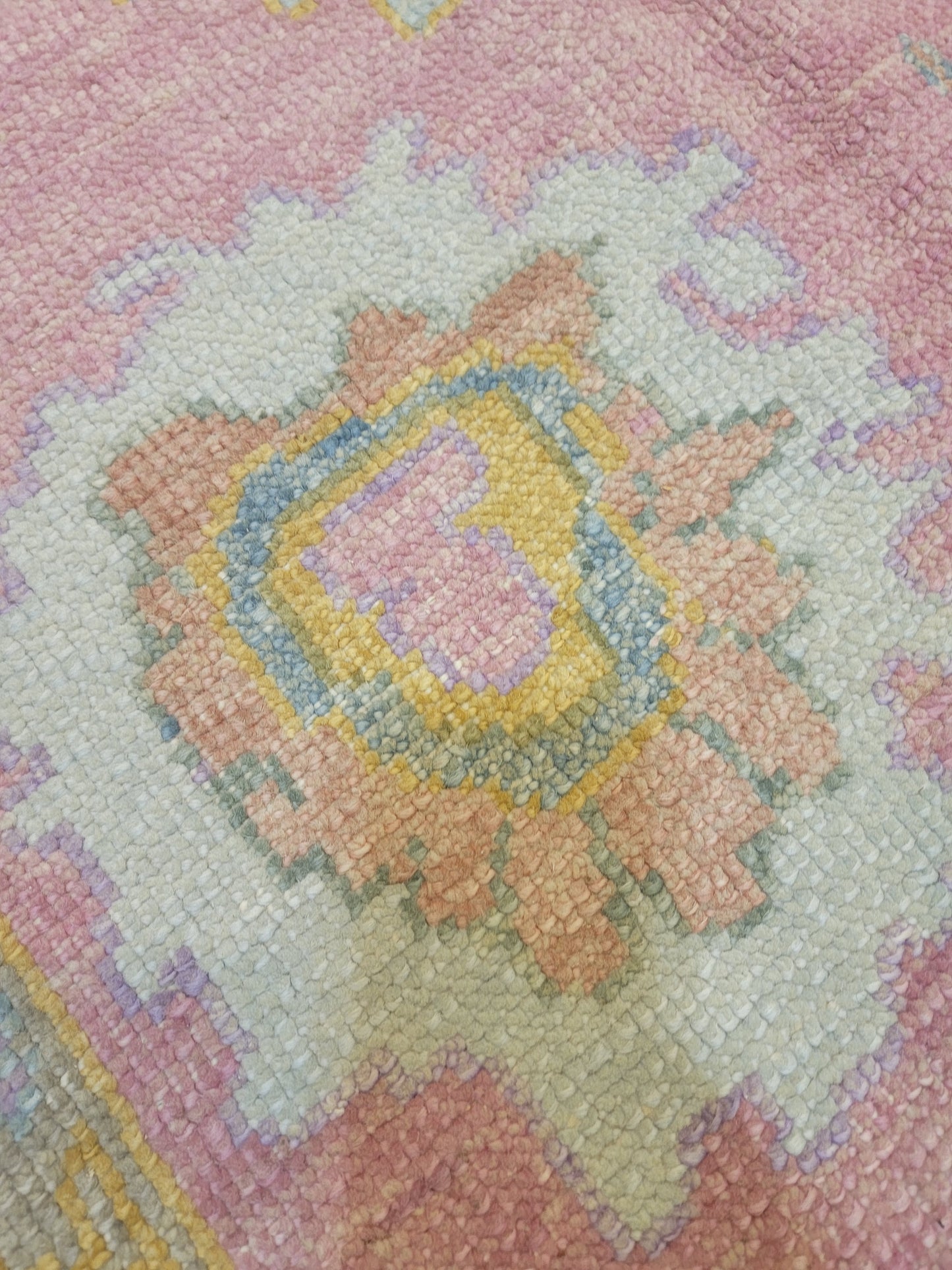 Hand-Knotted Wool Area Rug Turkish Oushak 5'1" x 7'1"