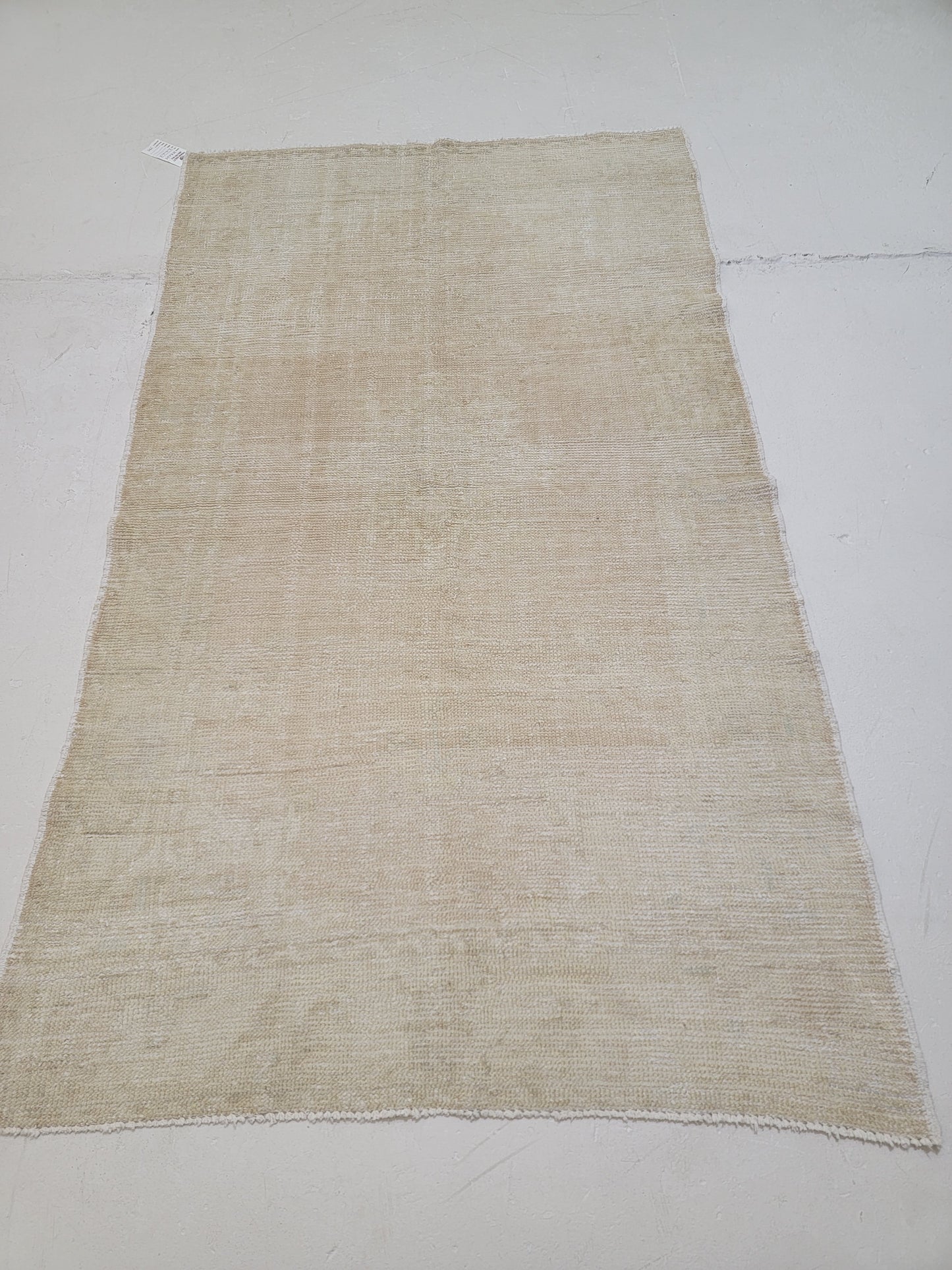 Hand-Knotted Wool Area Rug Turkish Oushak 3'8" x 6'3"