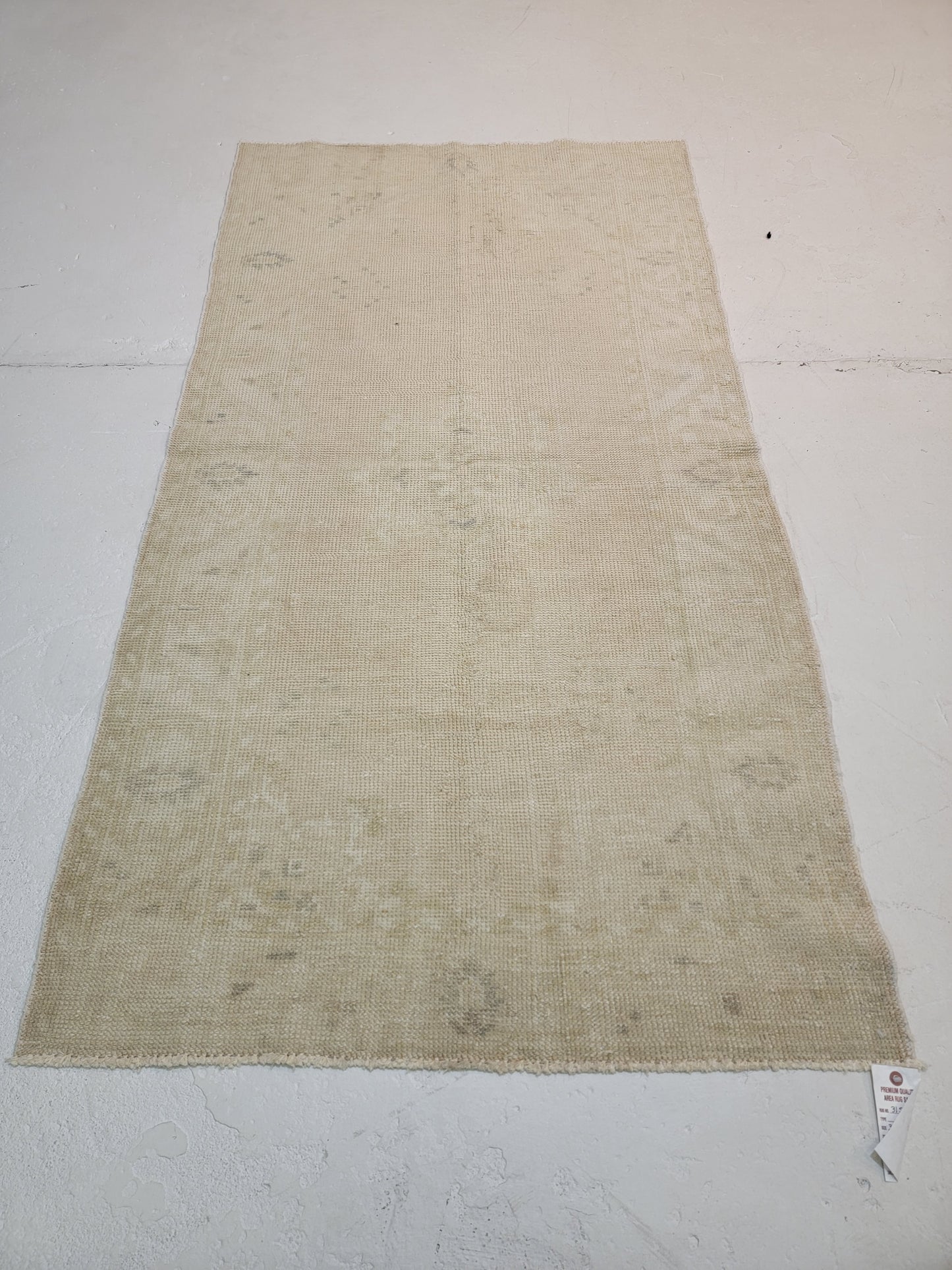 Hand-Knotted Wool Area Rug Turkish Oushak 3'3" x 5'11"