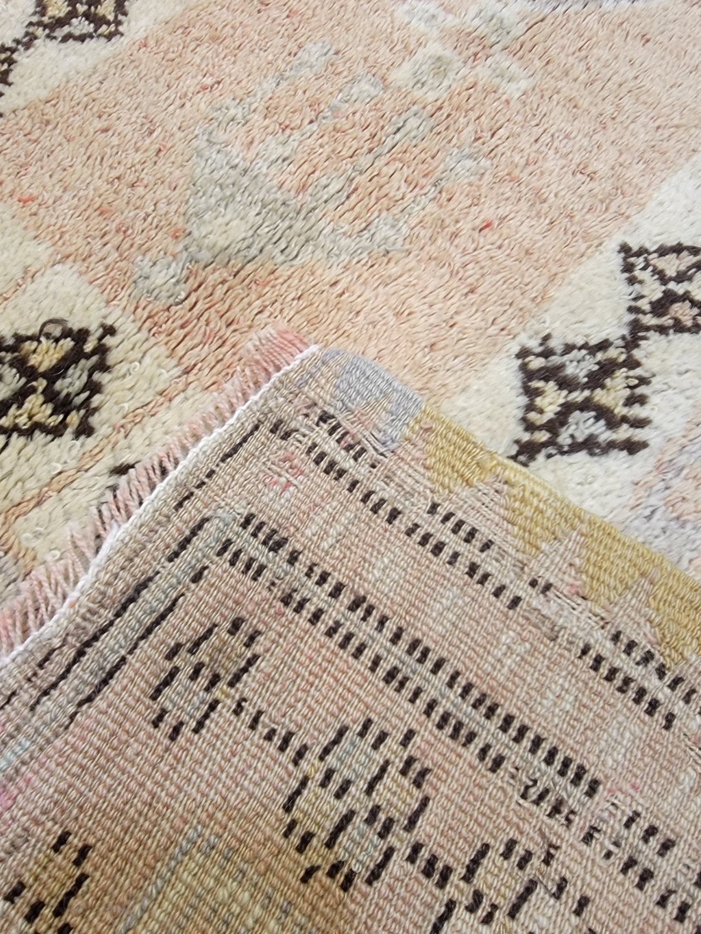 Hand-Knotted Wool Area Rug Turkish Oushak 3'6" x 5'7"