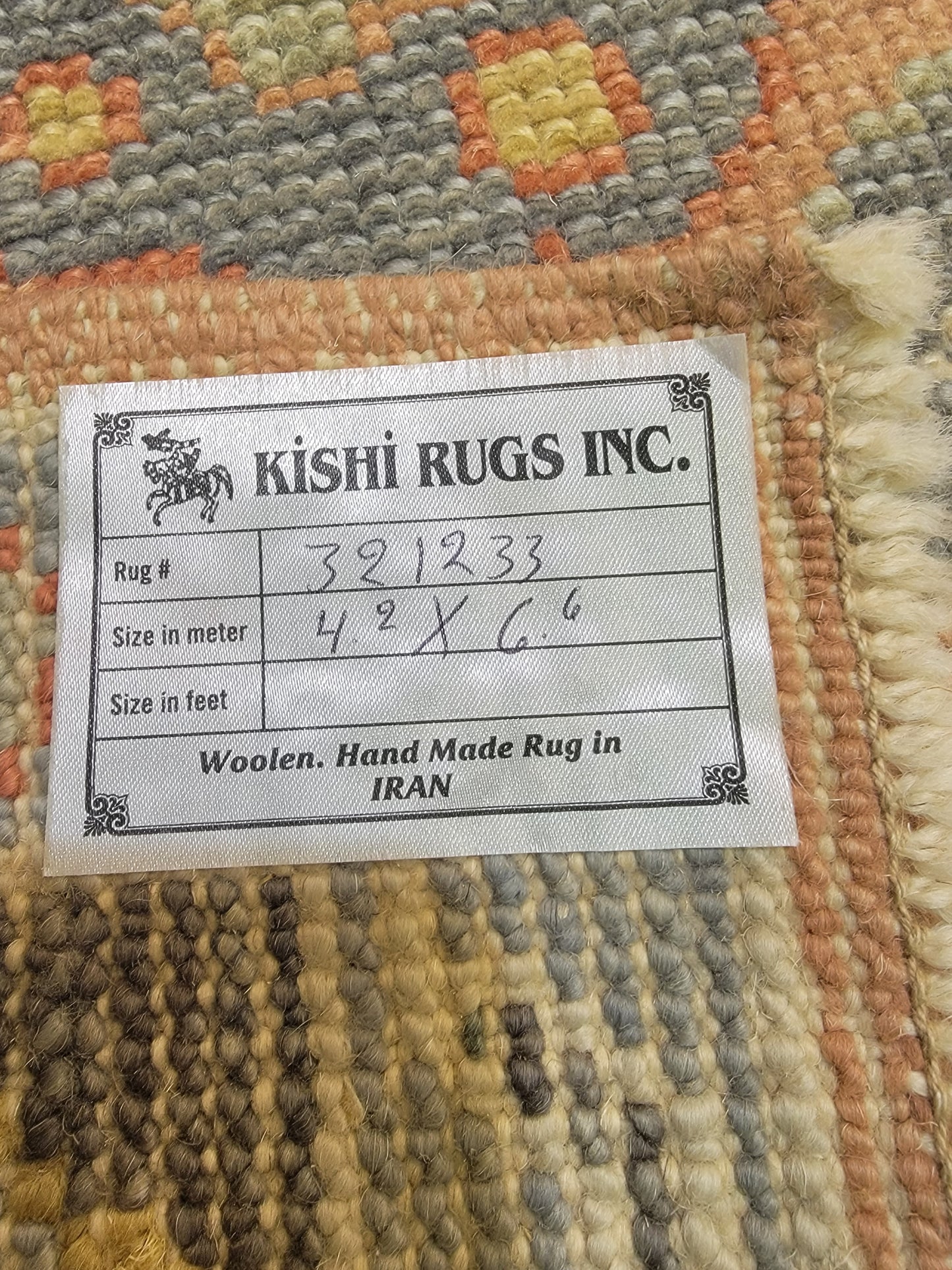 Hand-Knotted Wool Area Rug Turkish Oushak 4'2" x 6'6"
