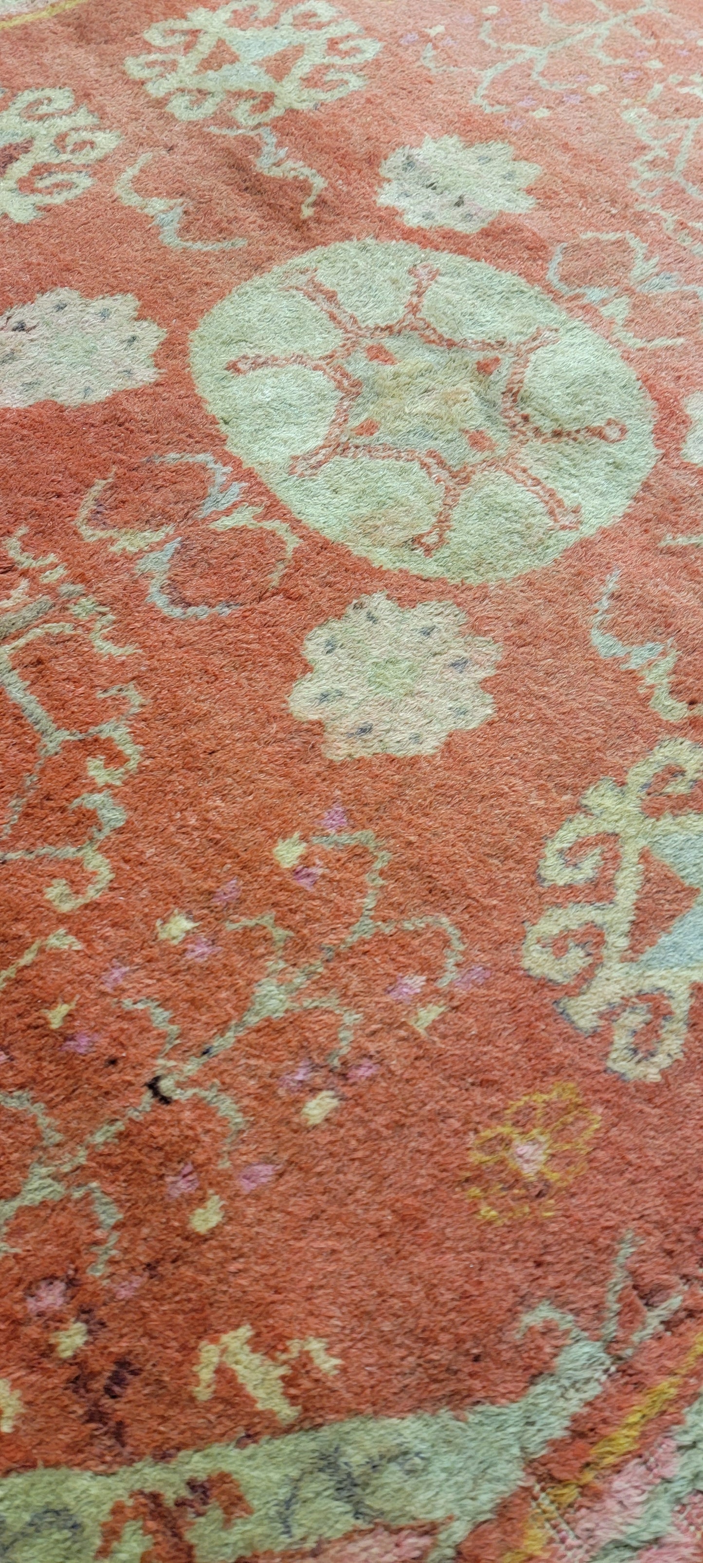 Antique Hand-Knotted Wool Rug Khotan 4'5" x 6'