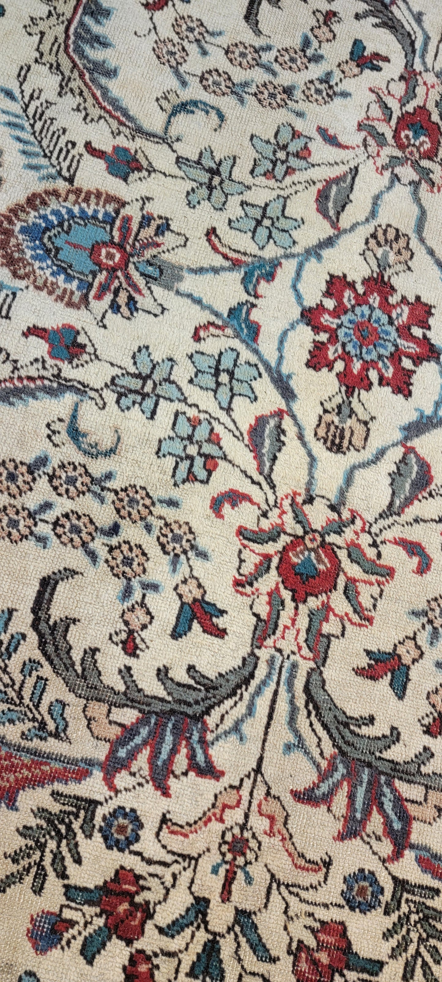 Hand-Knotted Wool Rug Tabriz 9' x 12'