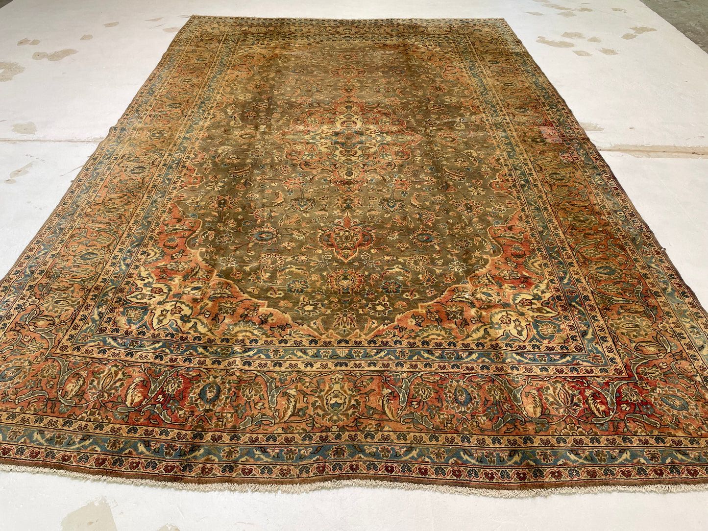 Hand-Knotted Wool Rug Tabriz 8'1" x 12'1"