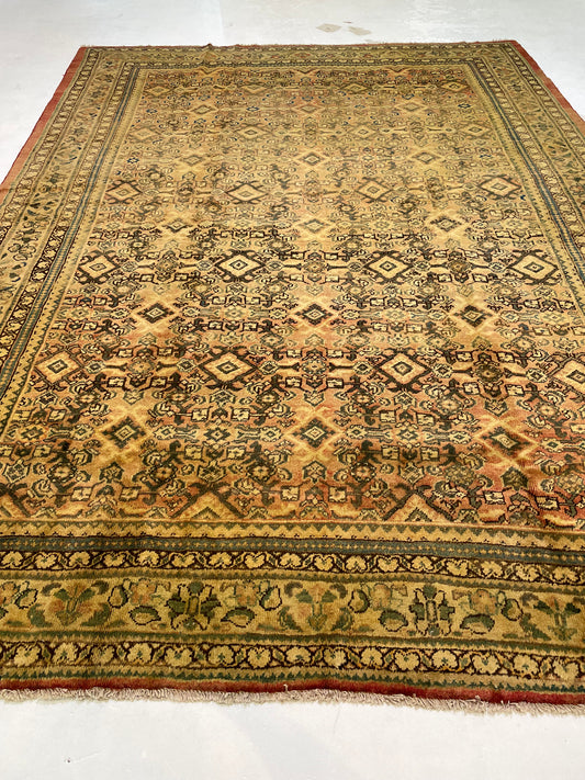 Hand-Knotted Wool Rug Tabriz 8'10" x 12'2"