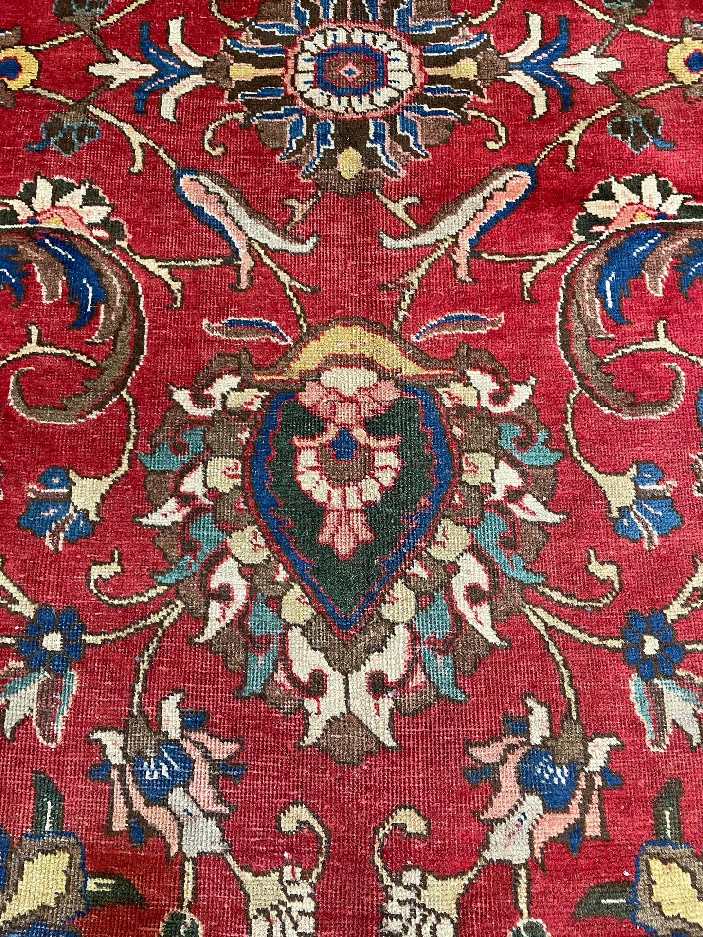 Hand-Knotted Wool Rug Tabriz 10'11" x 14'3"
