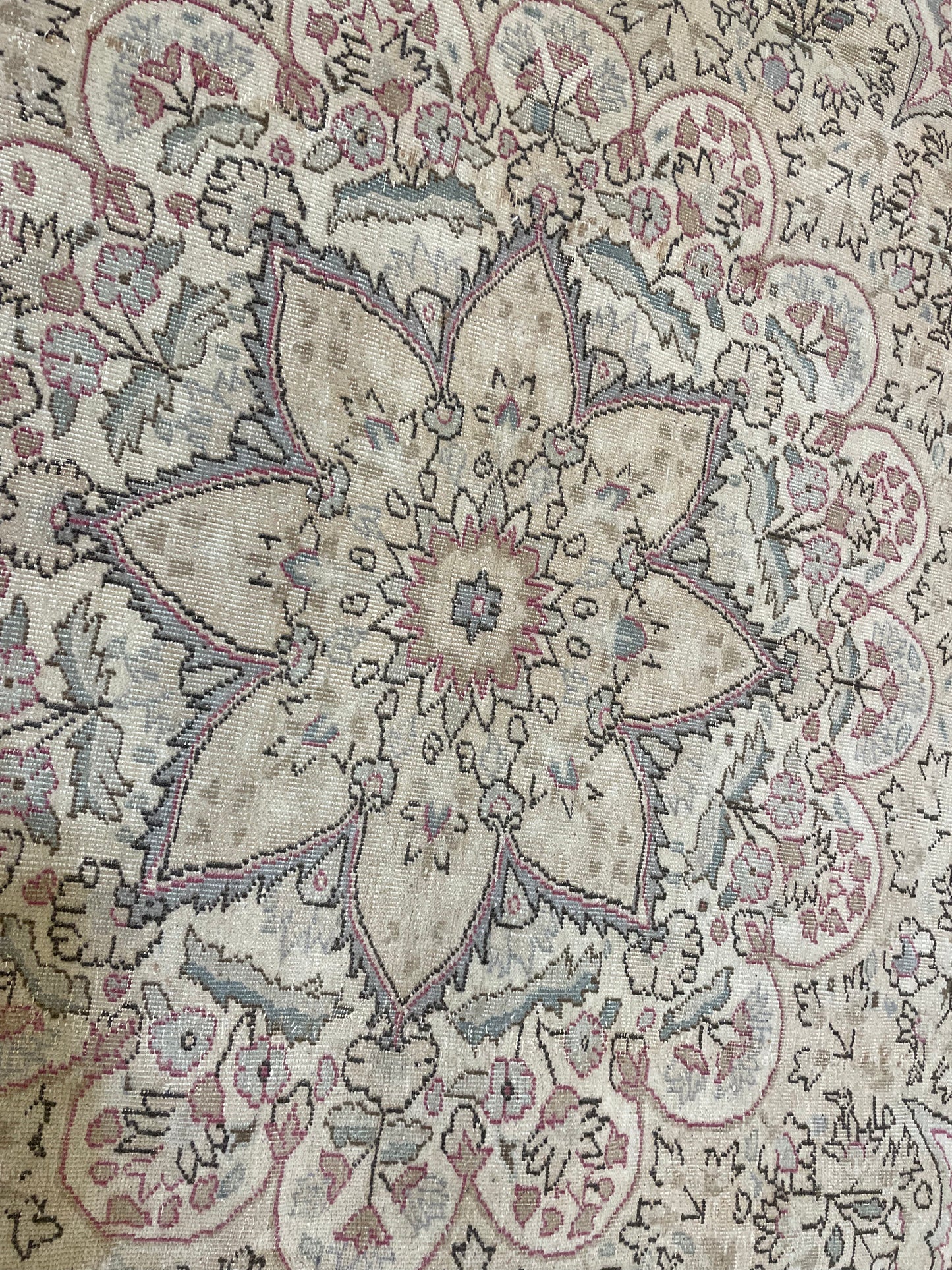 Hand-Knotted Wool Rug Turkish Kaysari 8'6" x 11'3"