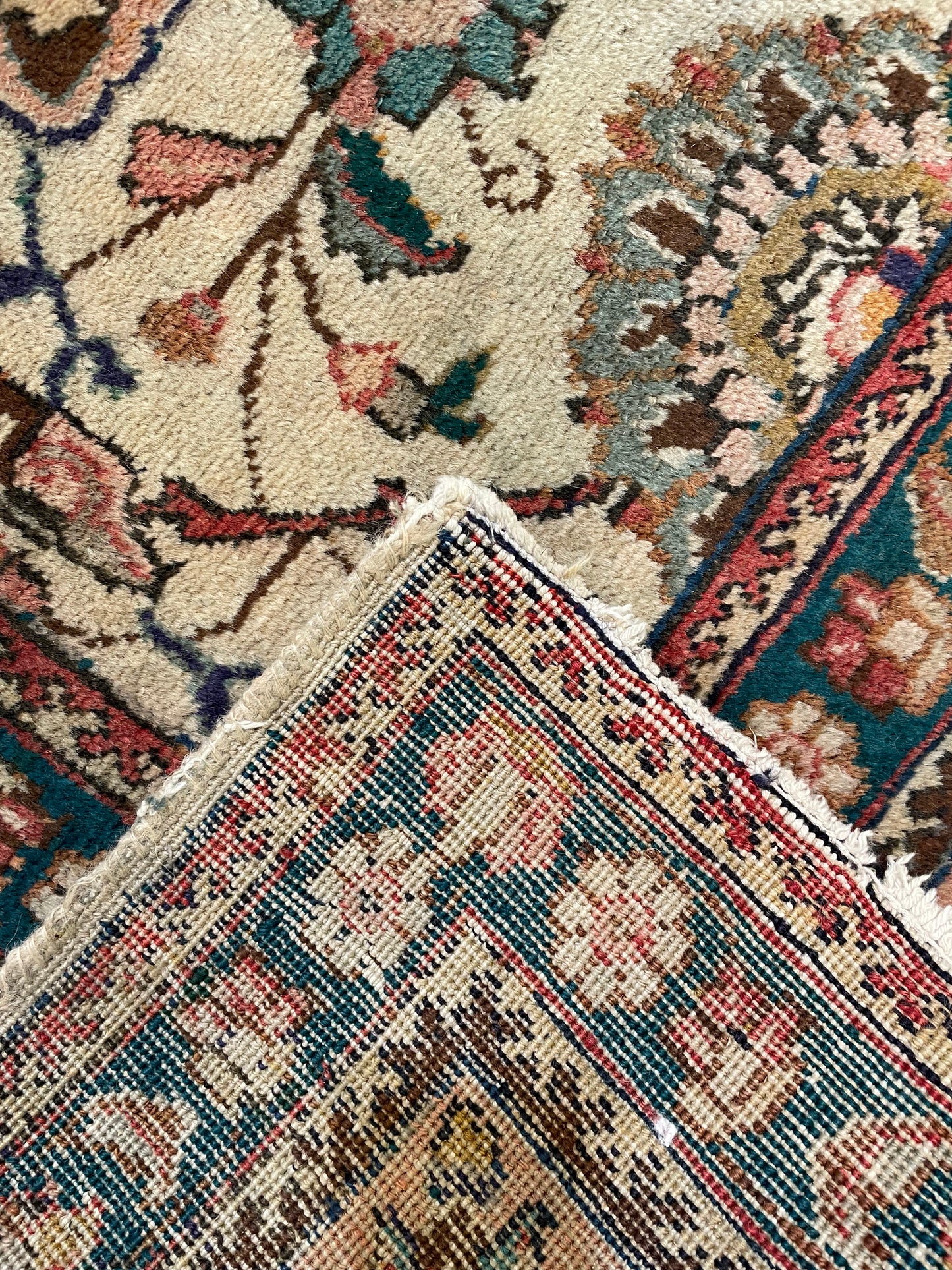 Hand-Knotted Wool Rug Tabriz 8'4" x 10'7"