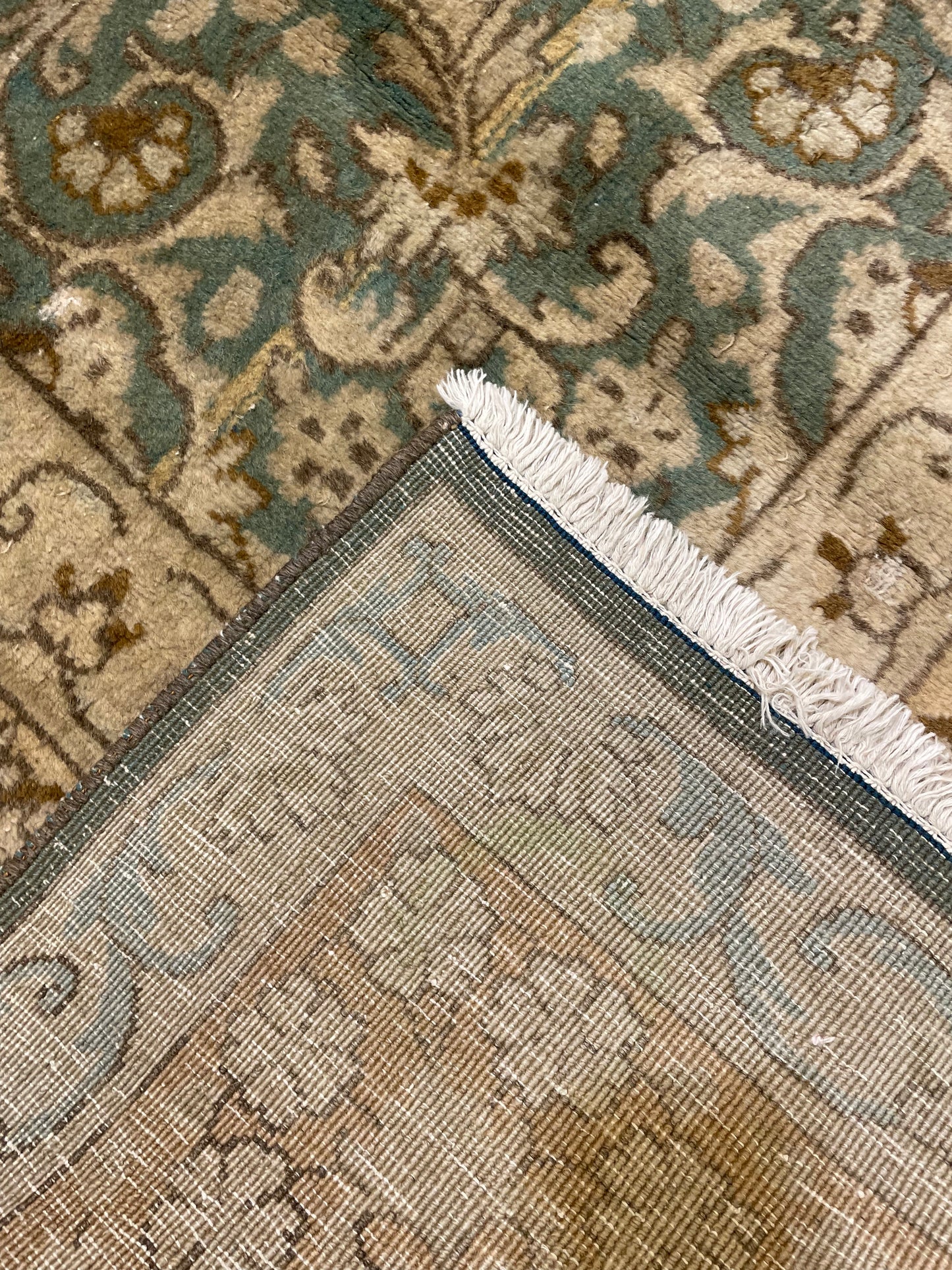 Hand-Knotted Wool Rug Kerman 8'1" x 10'1"