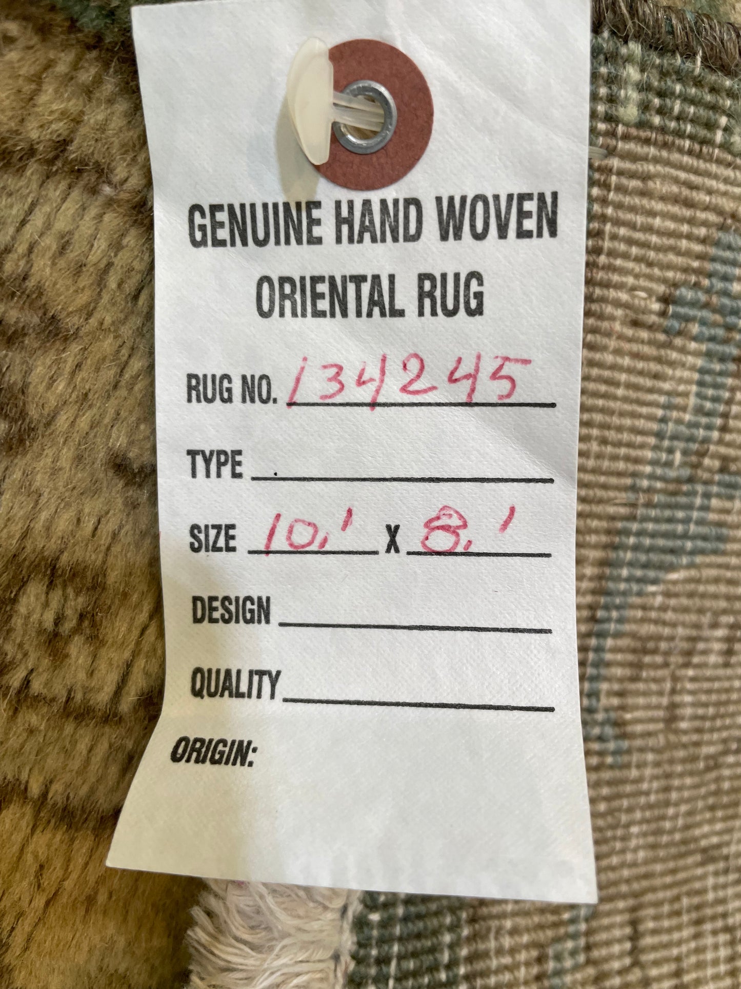 Hand-Knotted Wool Rug Kerman 8'1" x 10'1"