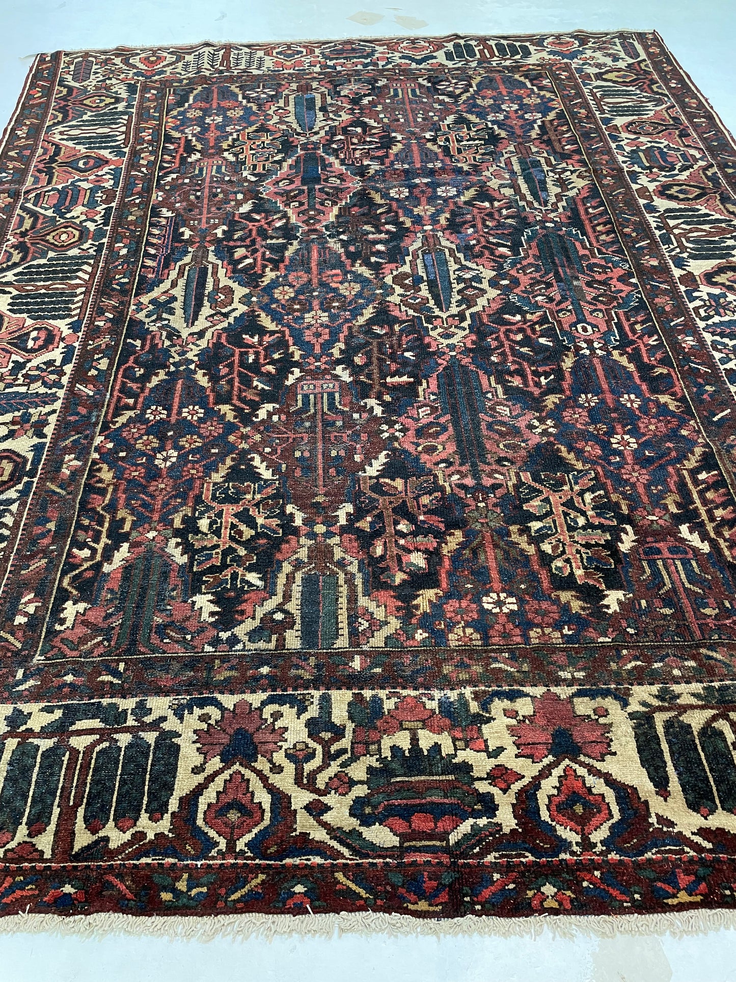 Hand-Knotted Wool Rug Bakhtiari 8'7" x 10'8"