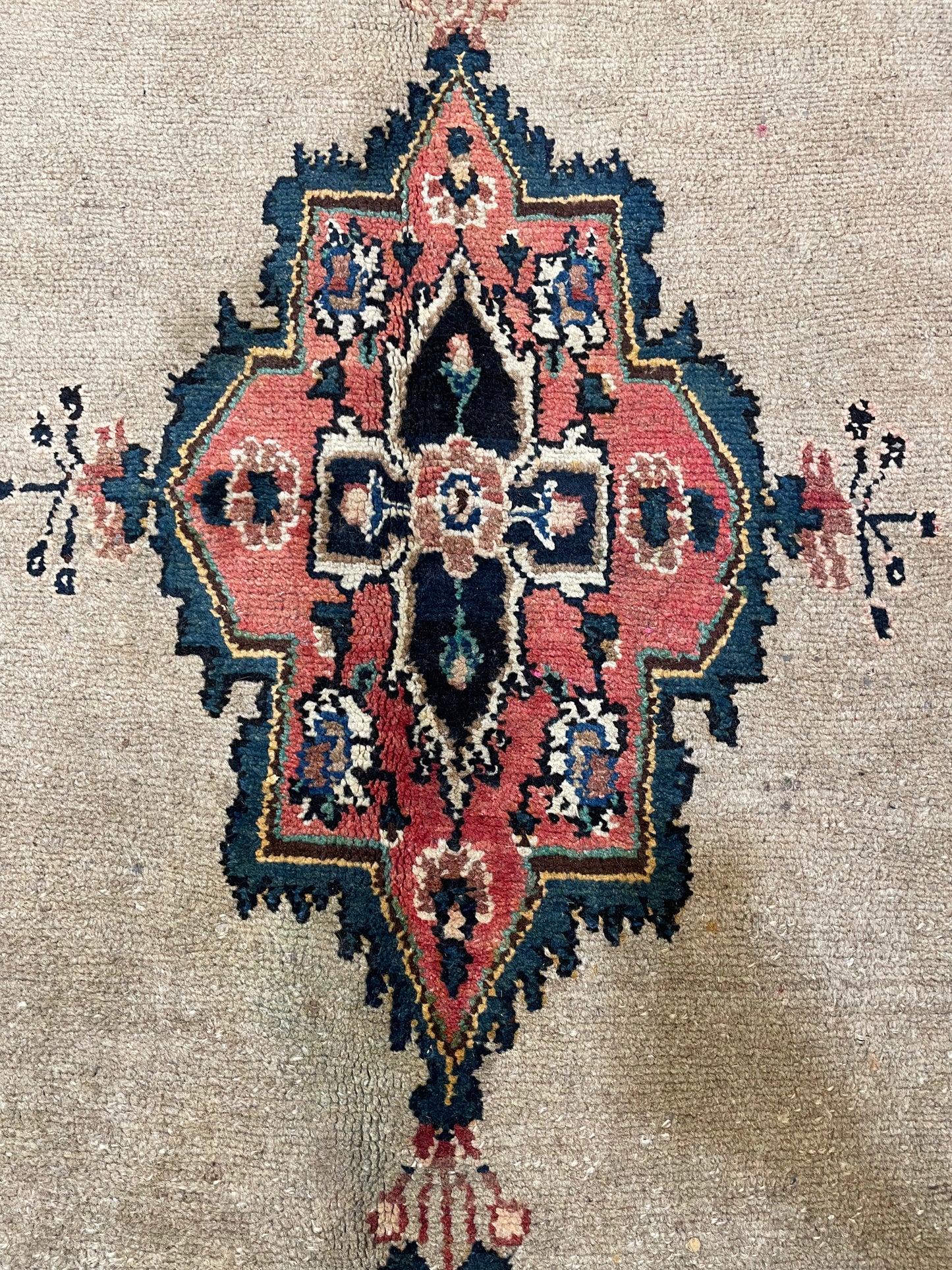 Hand-Knotted Wool Rug Bibikabad Hamedan 6'10" x 9'10"