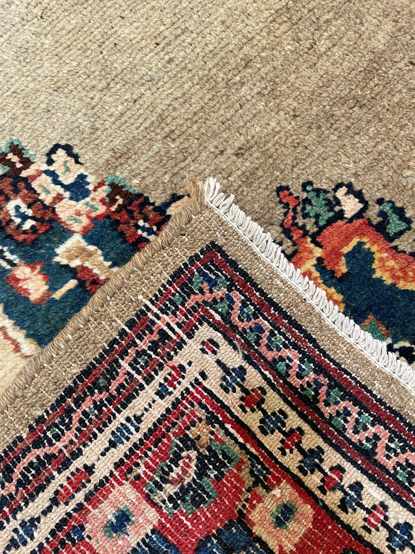 Hand-Knotted Wool Rug Bibikabad Hamedan 6'10" x 9'10"