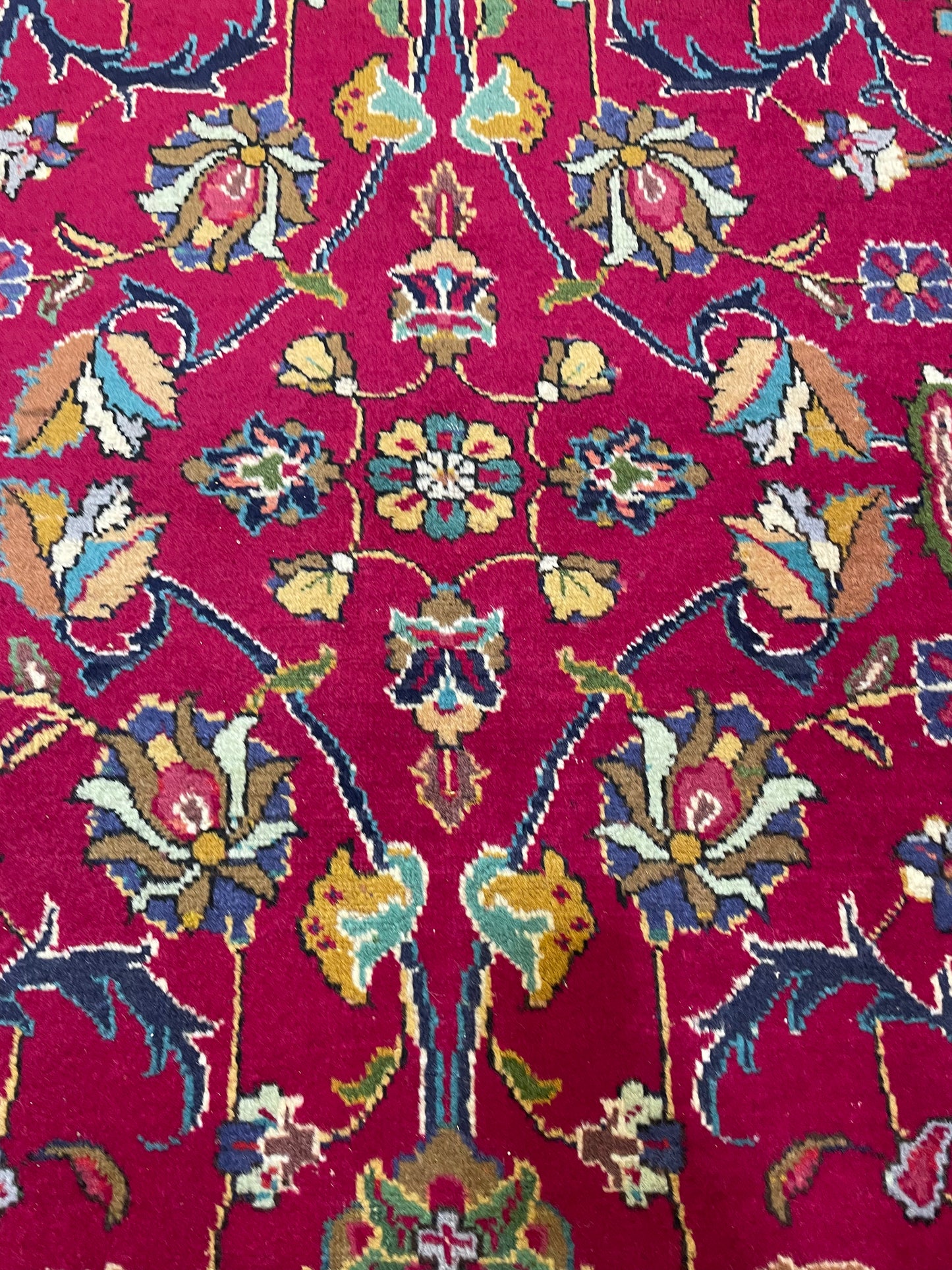 Hand-Knotted Wool Rug Tabriz 8'3" x 11'
