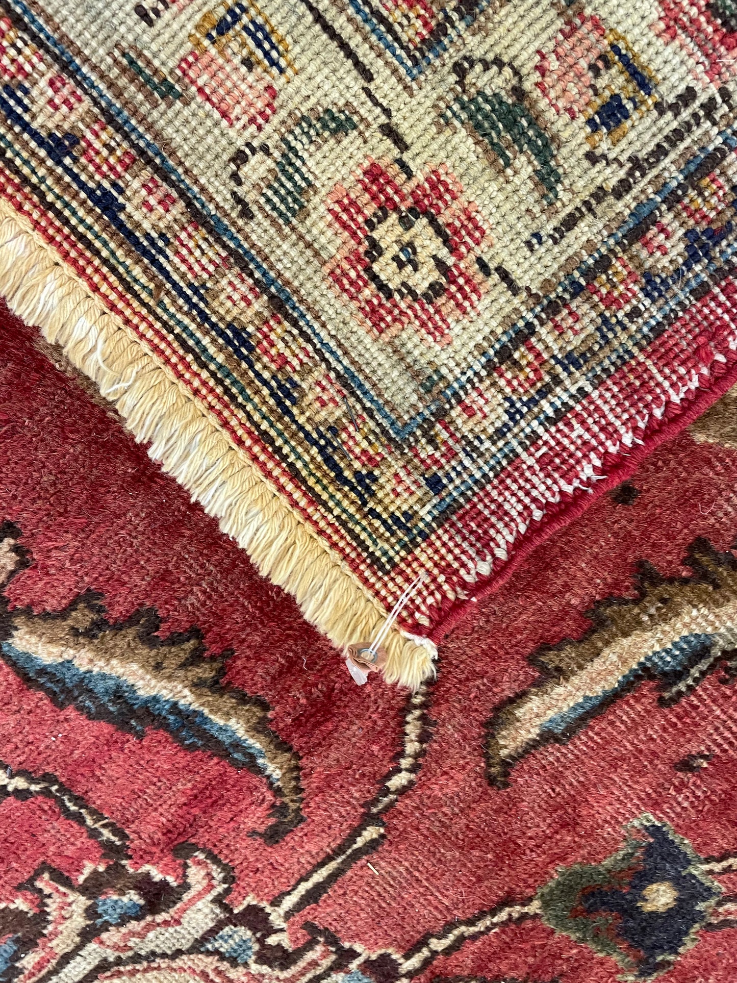 Hand-Knotted Wool Rug Tabriz Square 10'4" x 10'7"