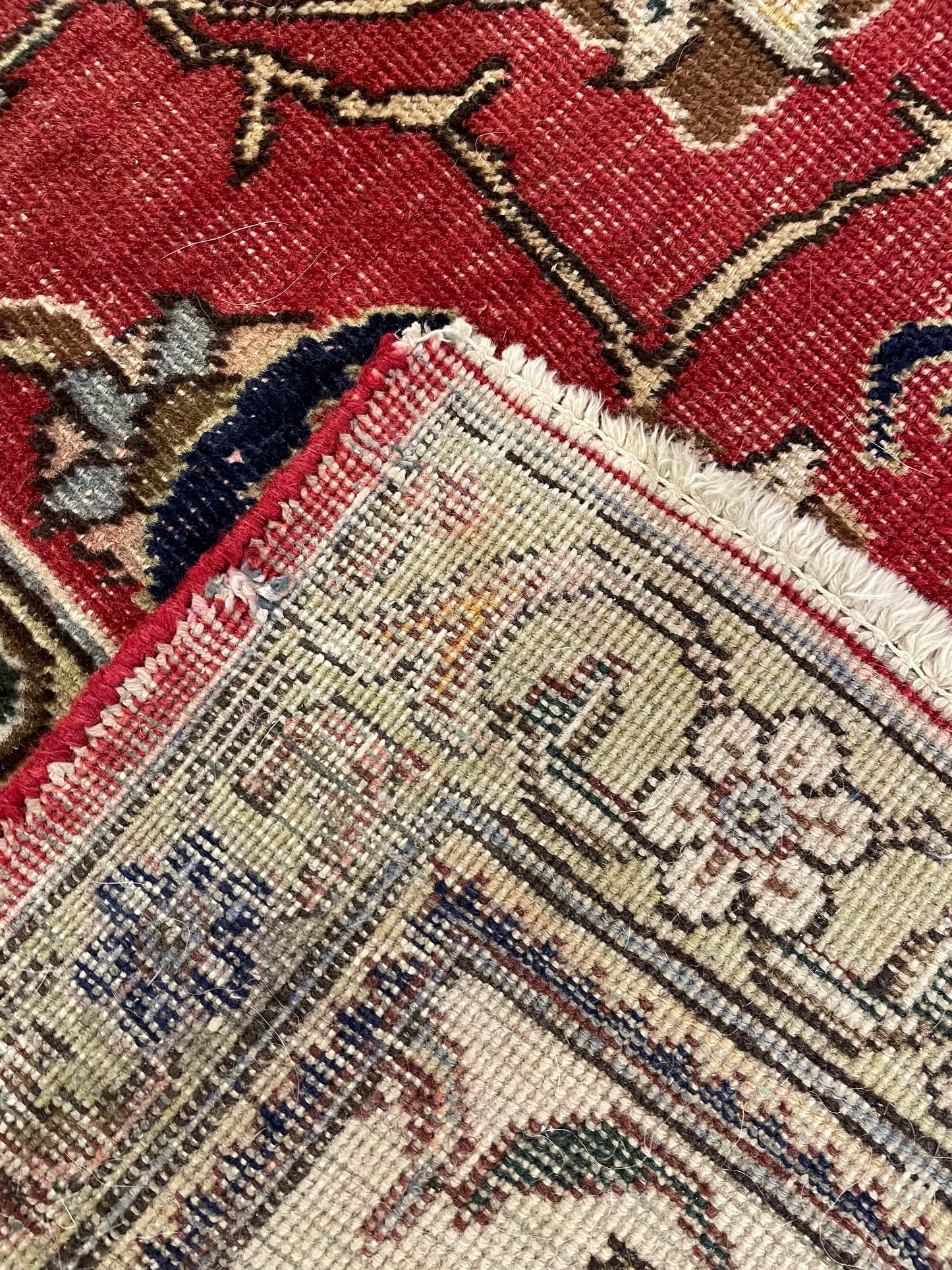 Hand-Knotted Wool Rug Tabriz 10'4" x 13'7"
