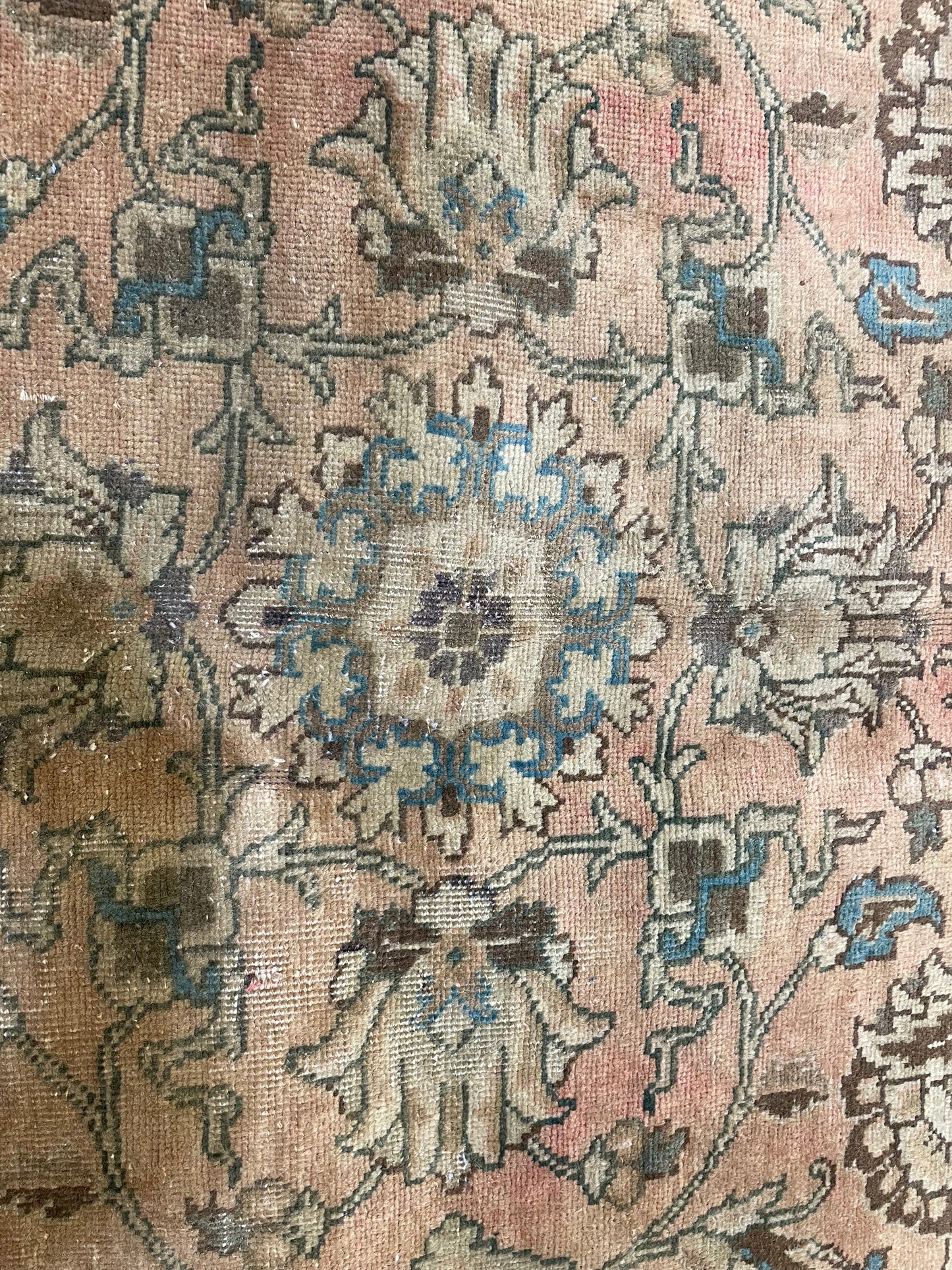 Hand-Knotted Wool Rug Tabriz 11'3" x 14'3"
