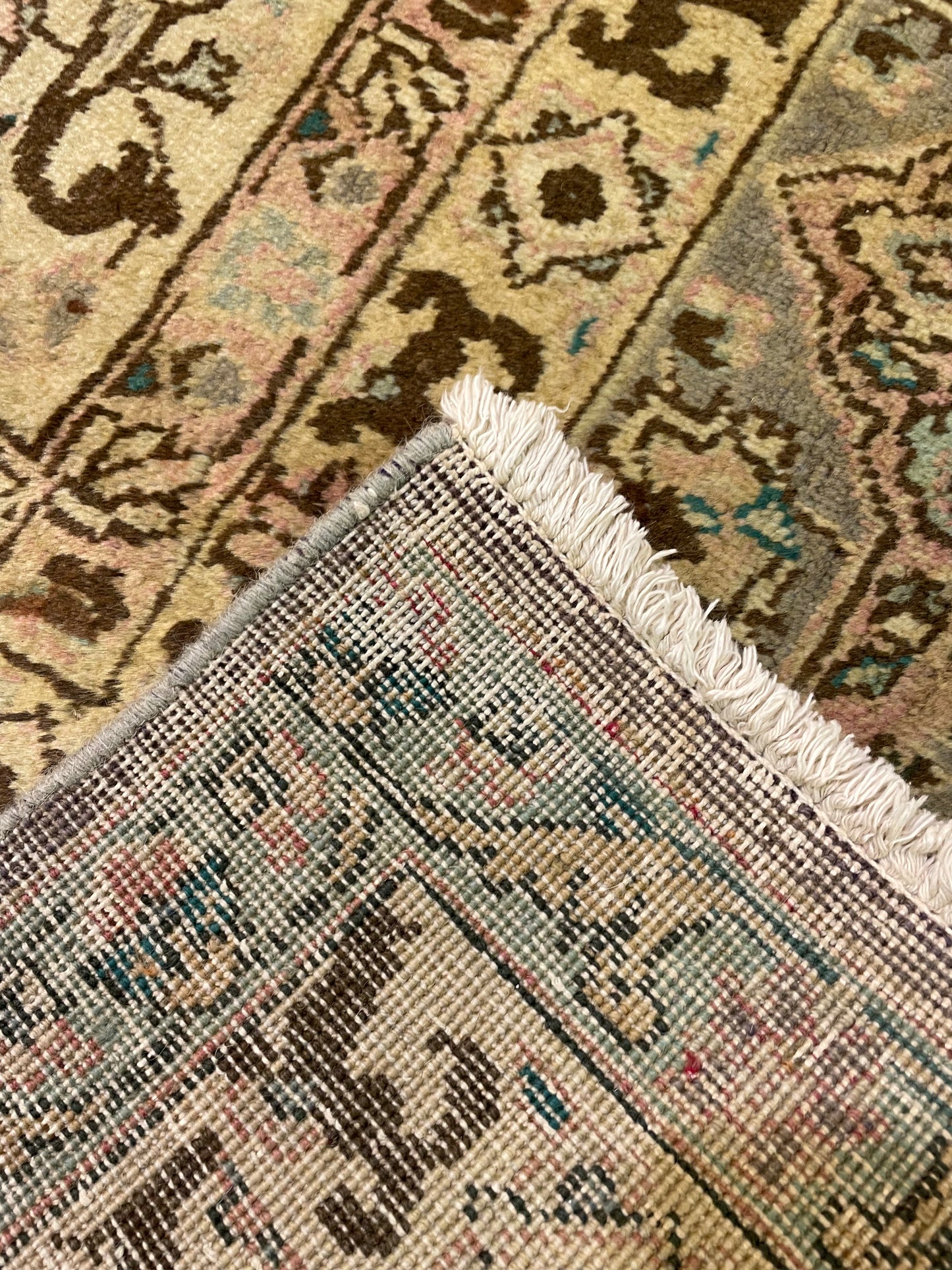Hand-Knotted Wool Rug Tabriz 11'1" x 16'5"